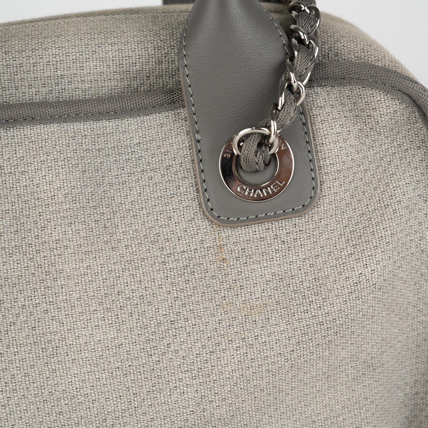 11/7 DOTD- Chanel Deauville Bowling Bag Grey