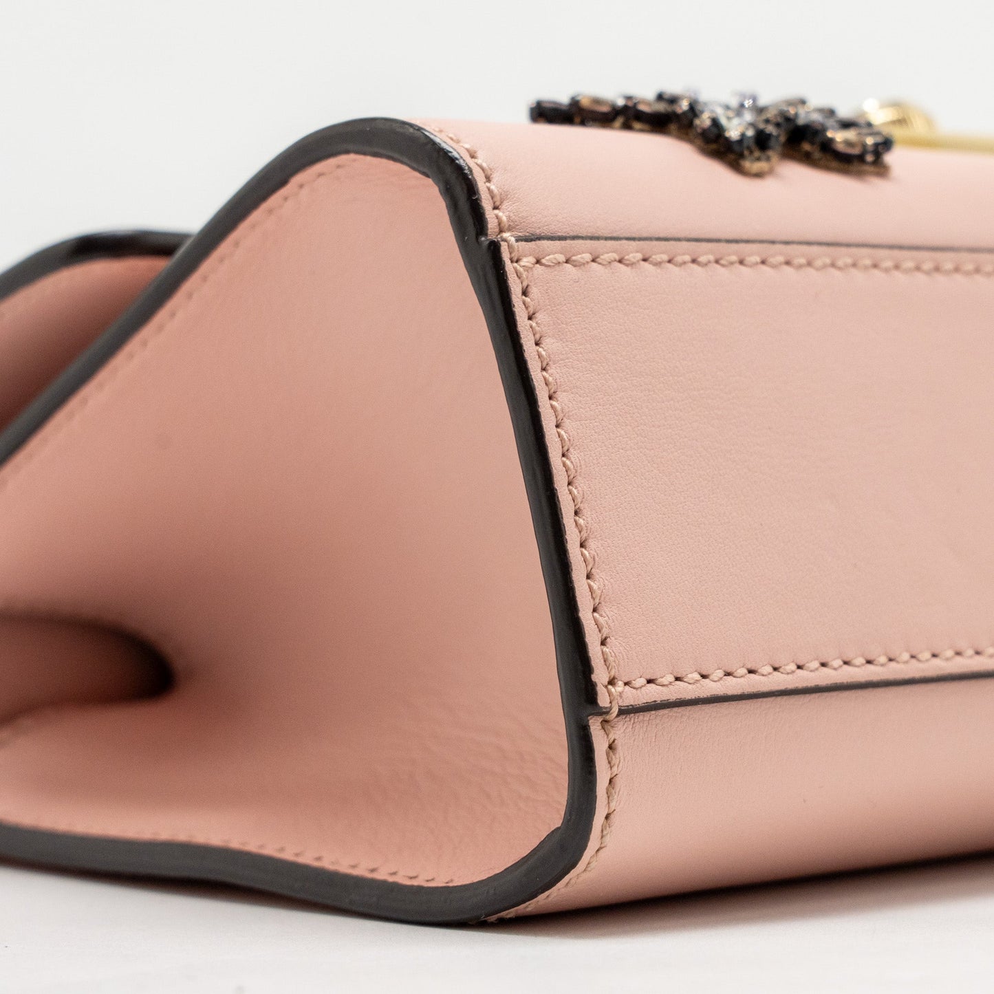 Gucci Padlock Chain Bag Crystal Stars Calfskin Pink