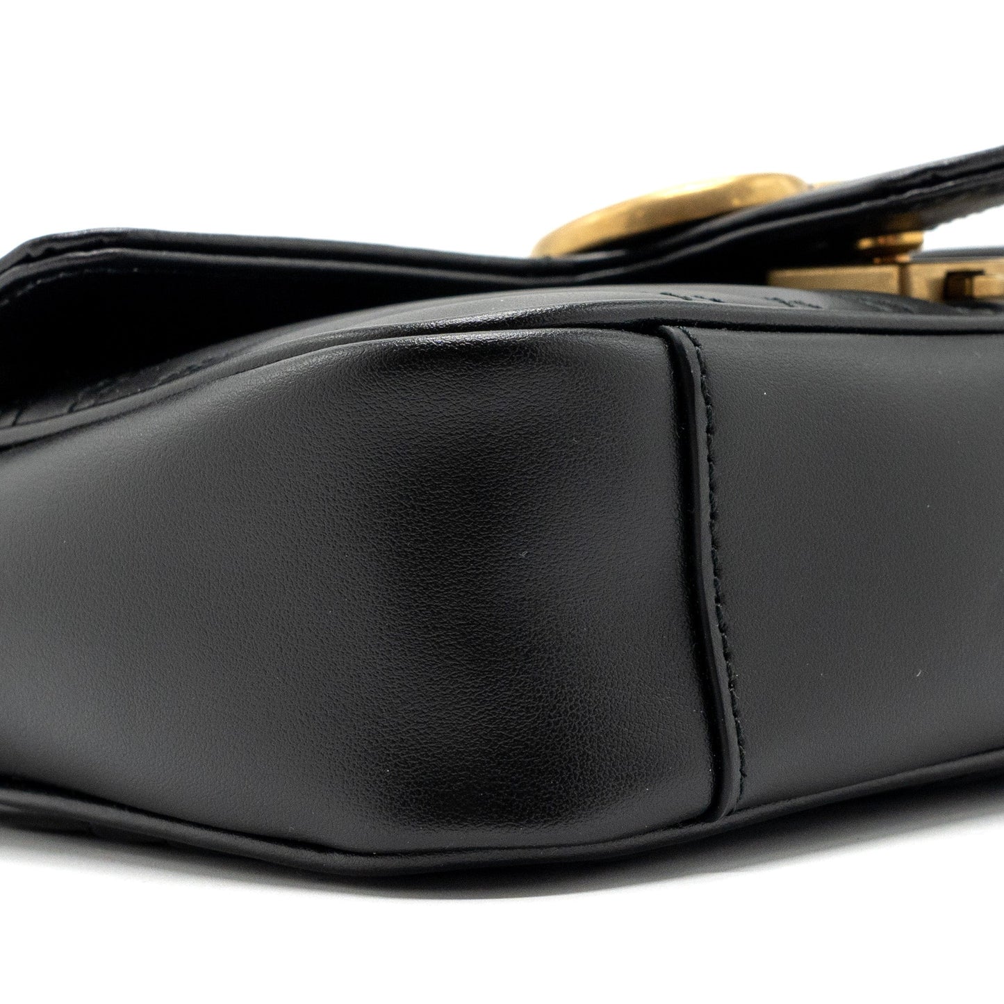 Gucci Mini GG Marmont Matelasse Bag Leather Black