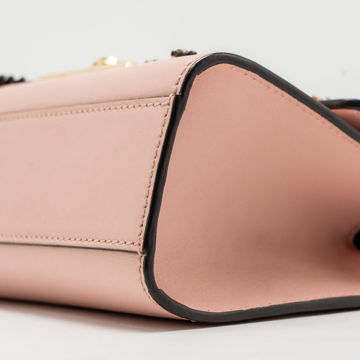 Gucci Padlock Chain Bag Crystal Stars Calfskin Pink