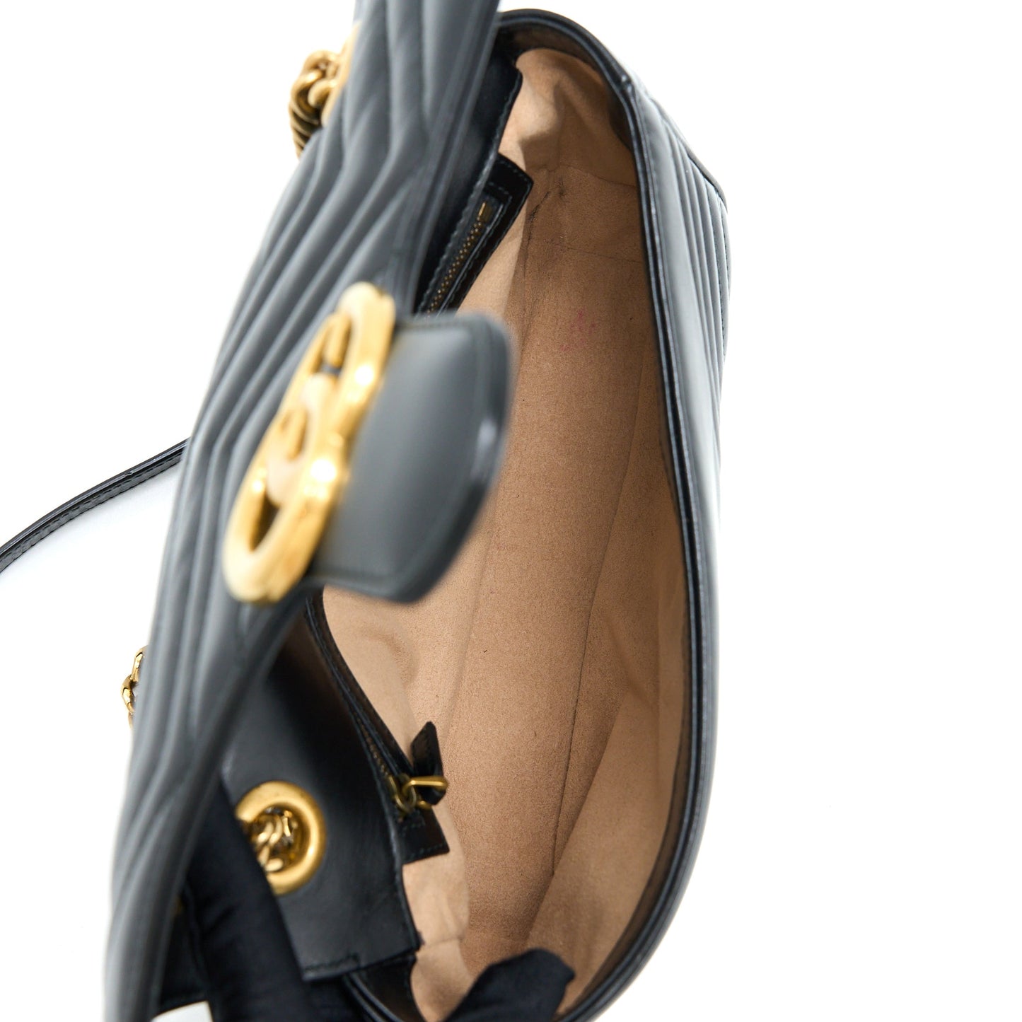 Gucci Small Marmont Calfskin Black
