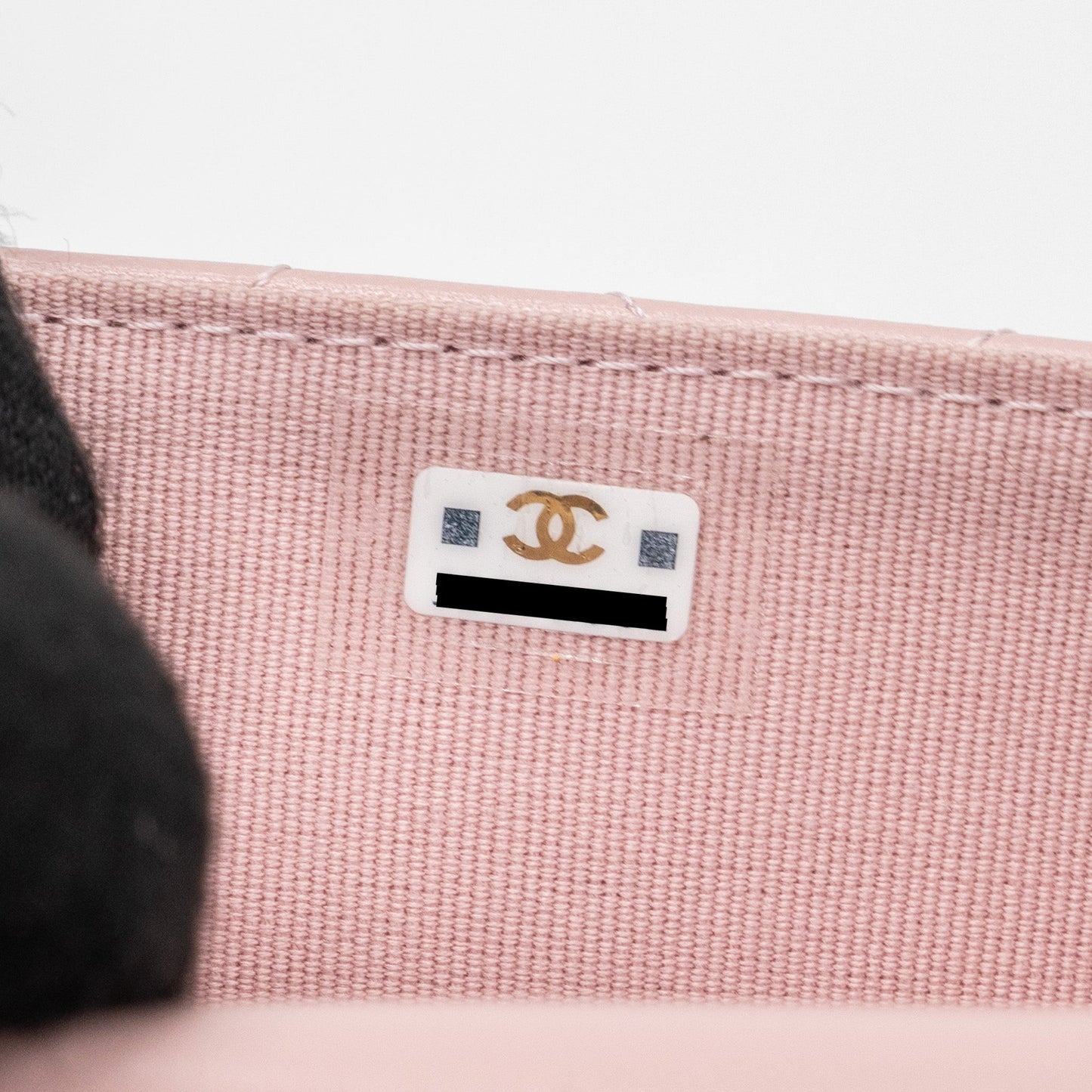 Chanel mini flap card holder with chain limited edition lambskin light pink (microchip)