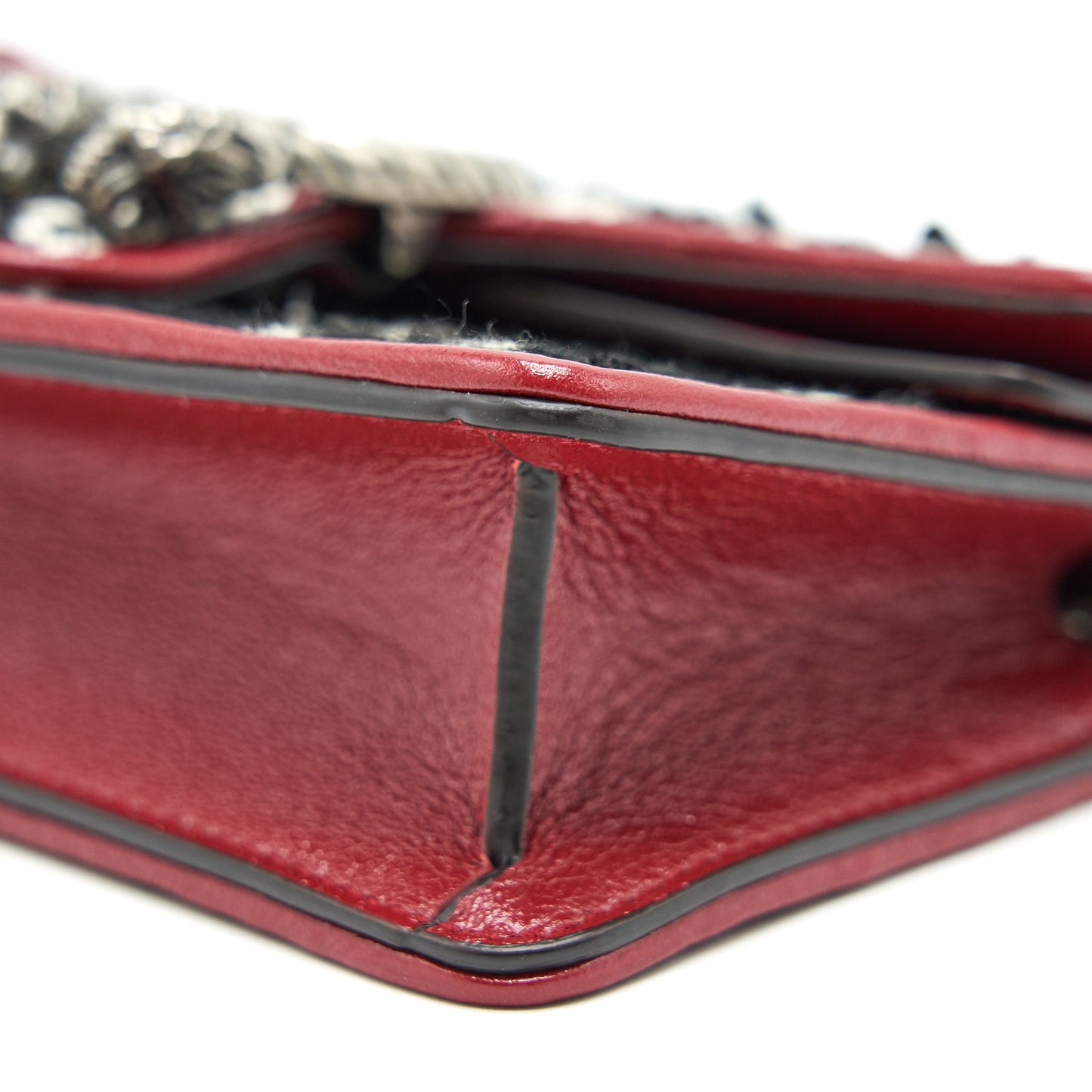 GUCCI Dionysus Super Mini Tweed Crossbody Bag