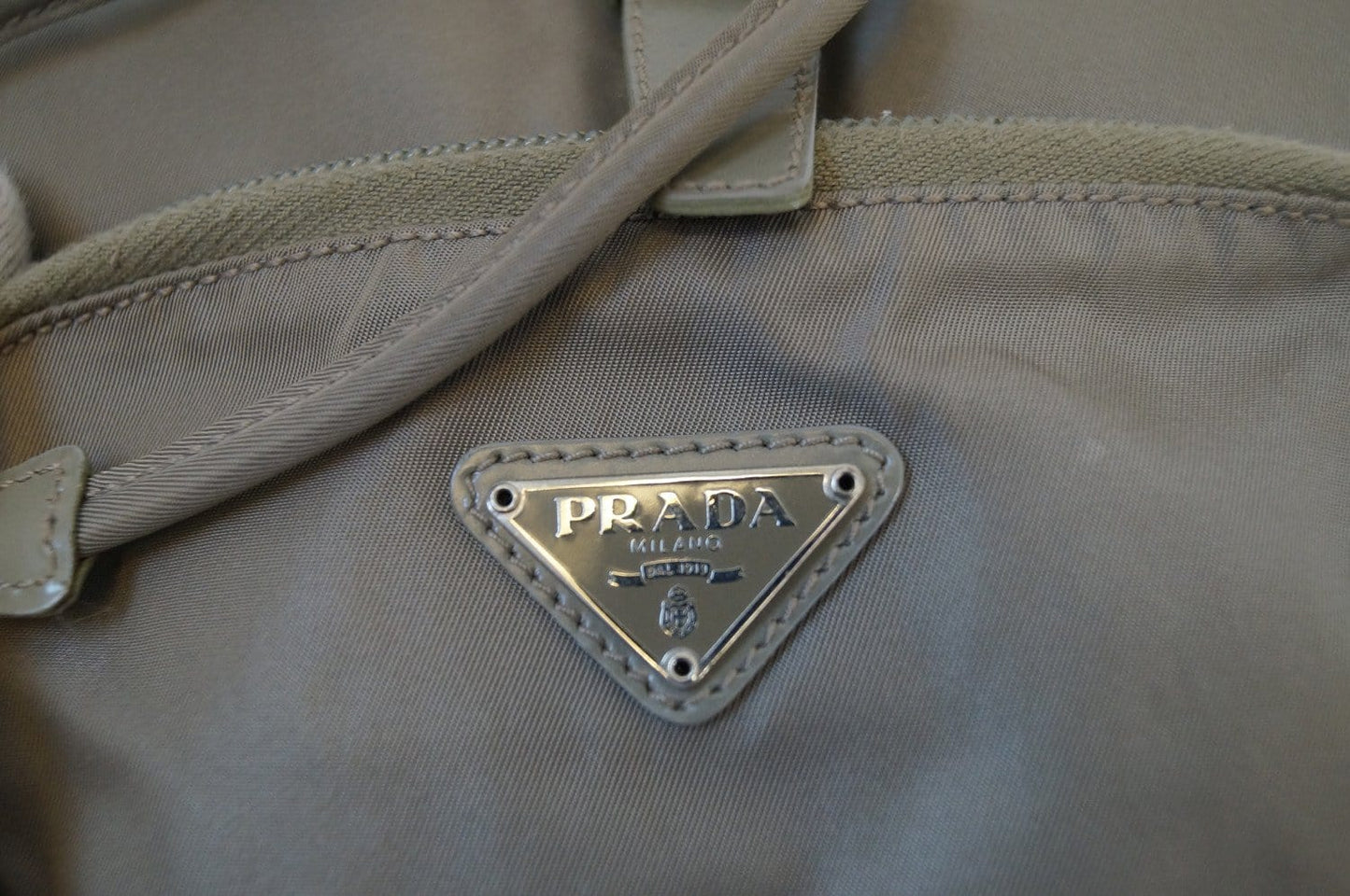 Prada Nylon Grey Backpack