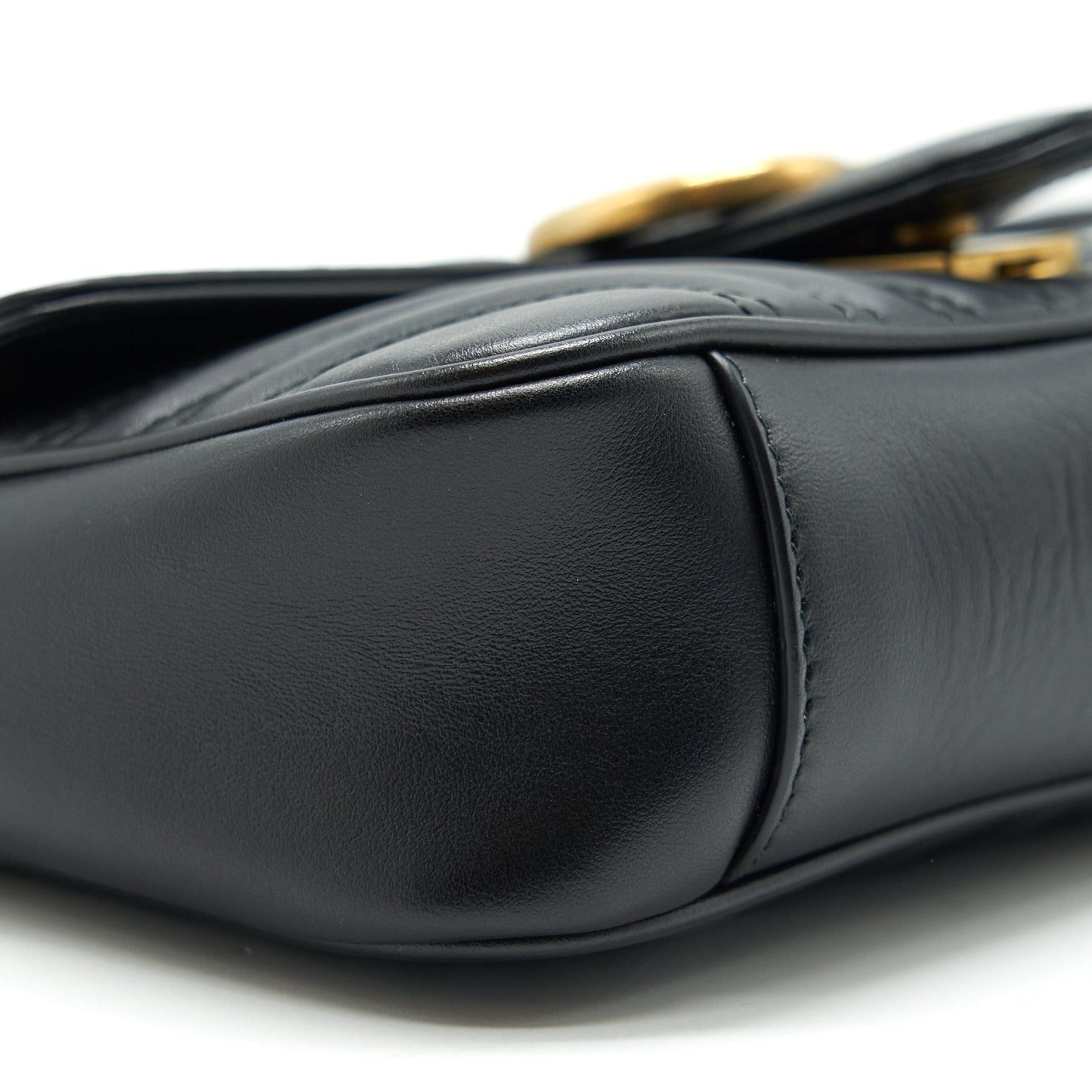 GUCCI GG MARMONT MINI BAG BLACK WITH