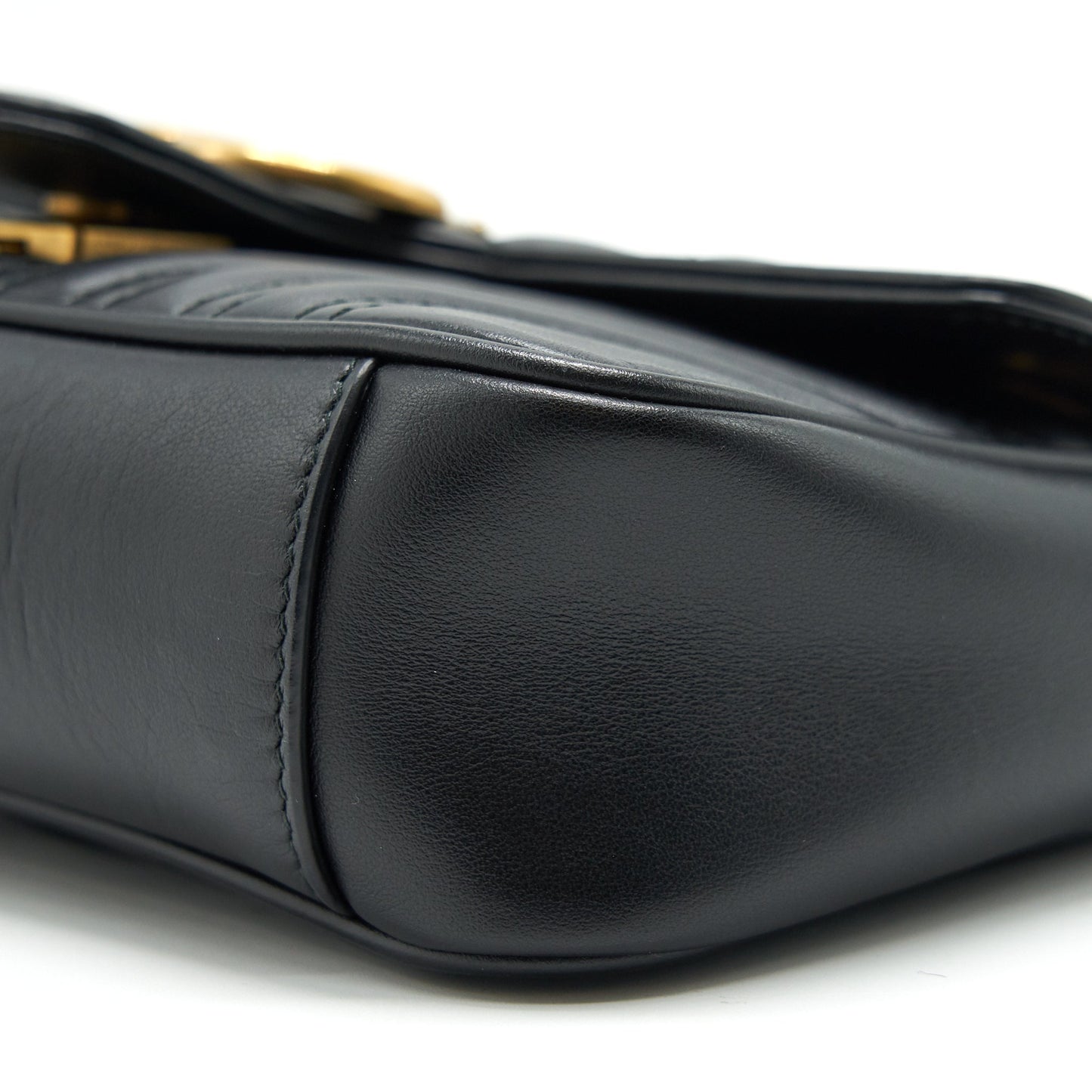GUCCI GG MARMONT MINI BAG BLACK WITH