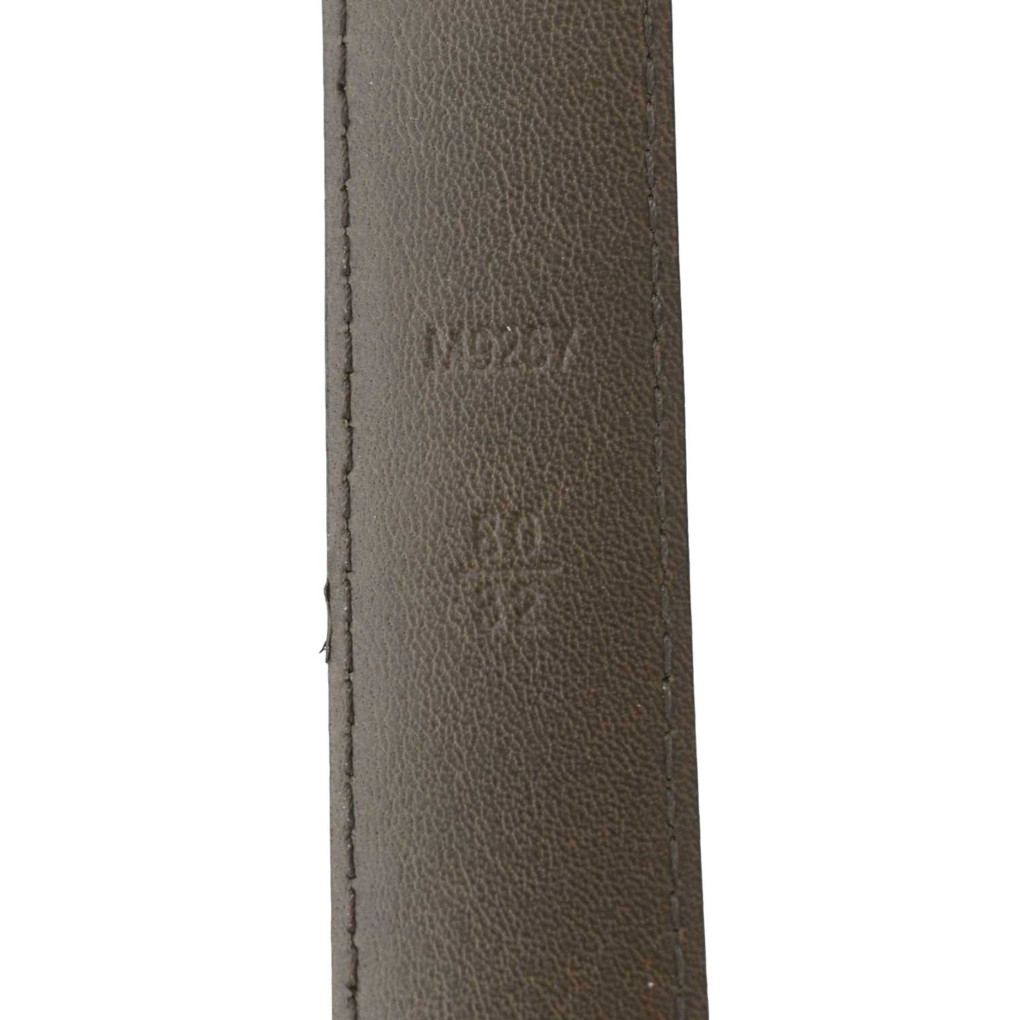 LOUIS VUITTON LV Initiales Damier Ebene Belt Brown