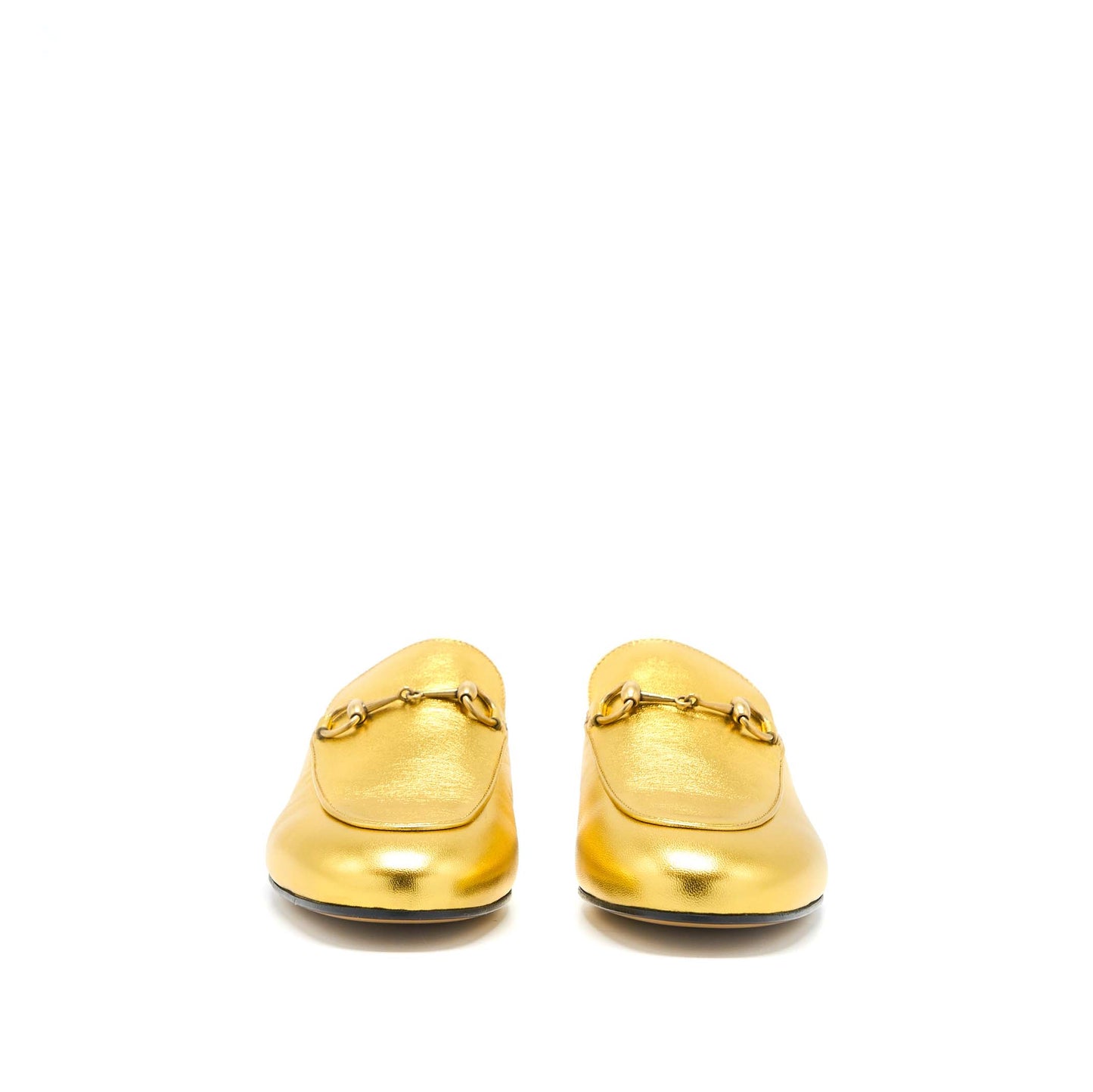 Gucci Size 38 Princetown Slipper Gold With