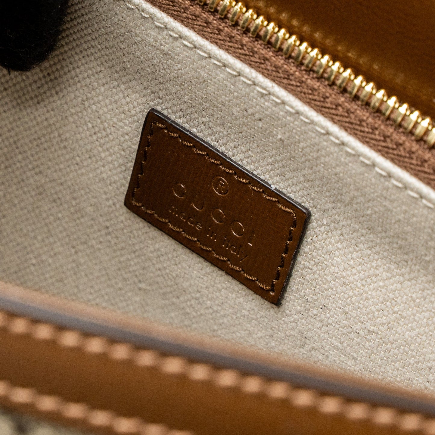 Gucci Horsebit 1955 Shoulder Bag GG Supreme Canvas Beige/Ebony