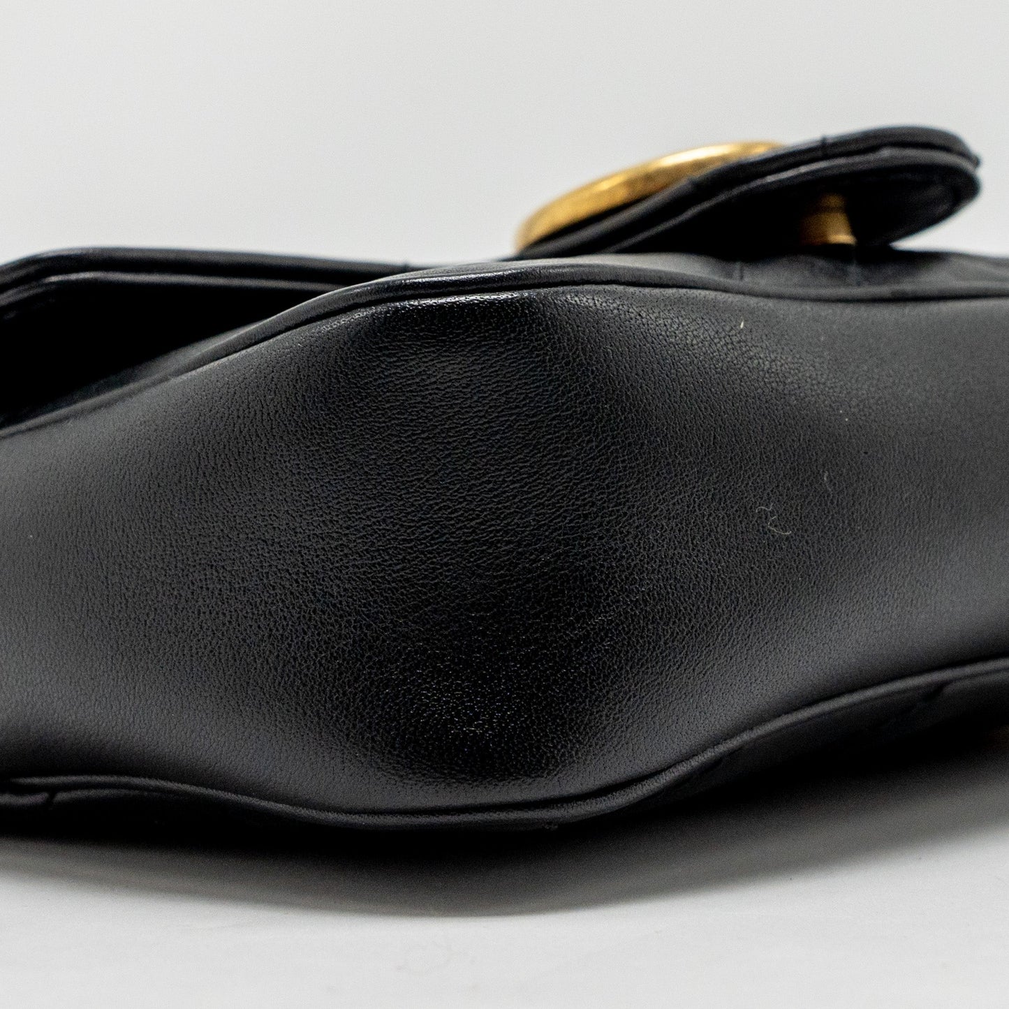 Gucci Super Mini GG Marmont Calfskin Black