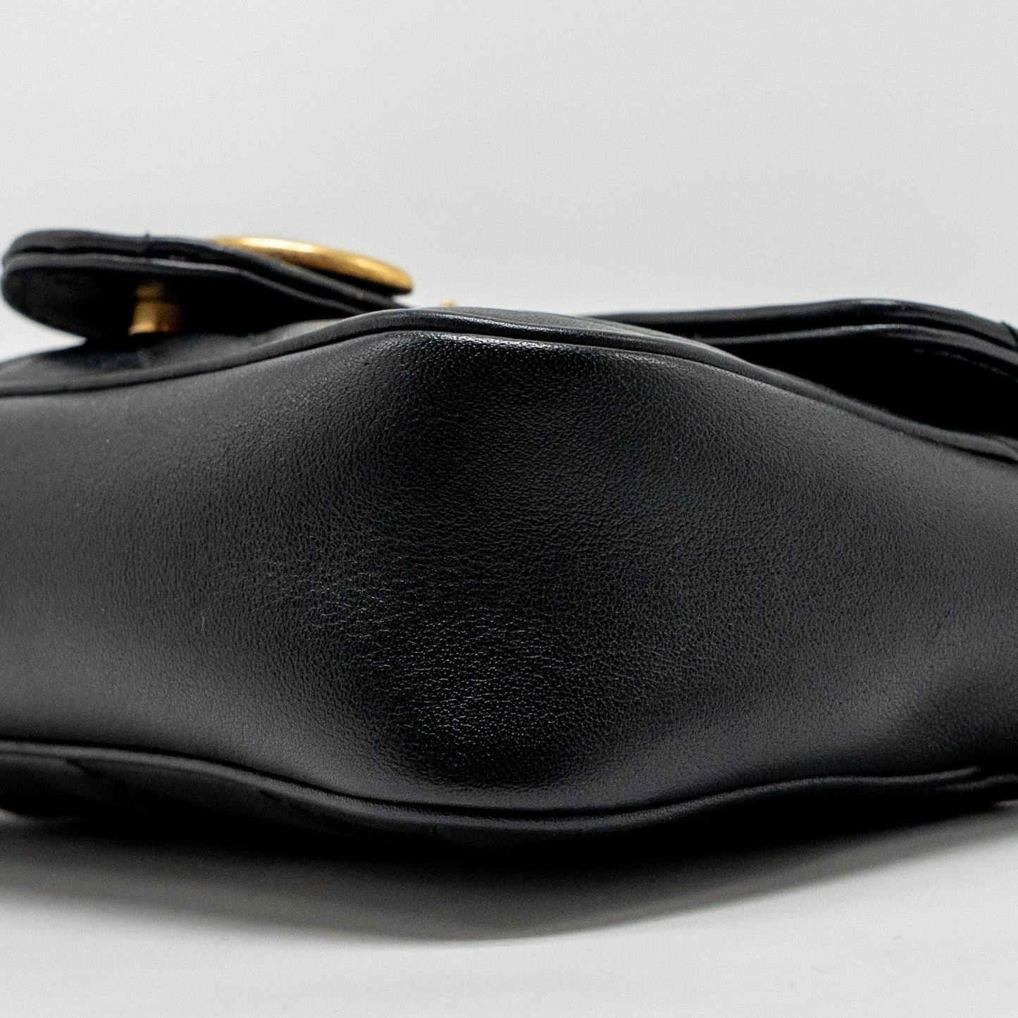 Gucci Super Mini GG Marmont Calfskin Black