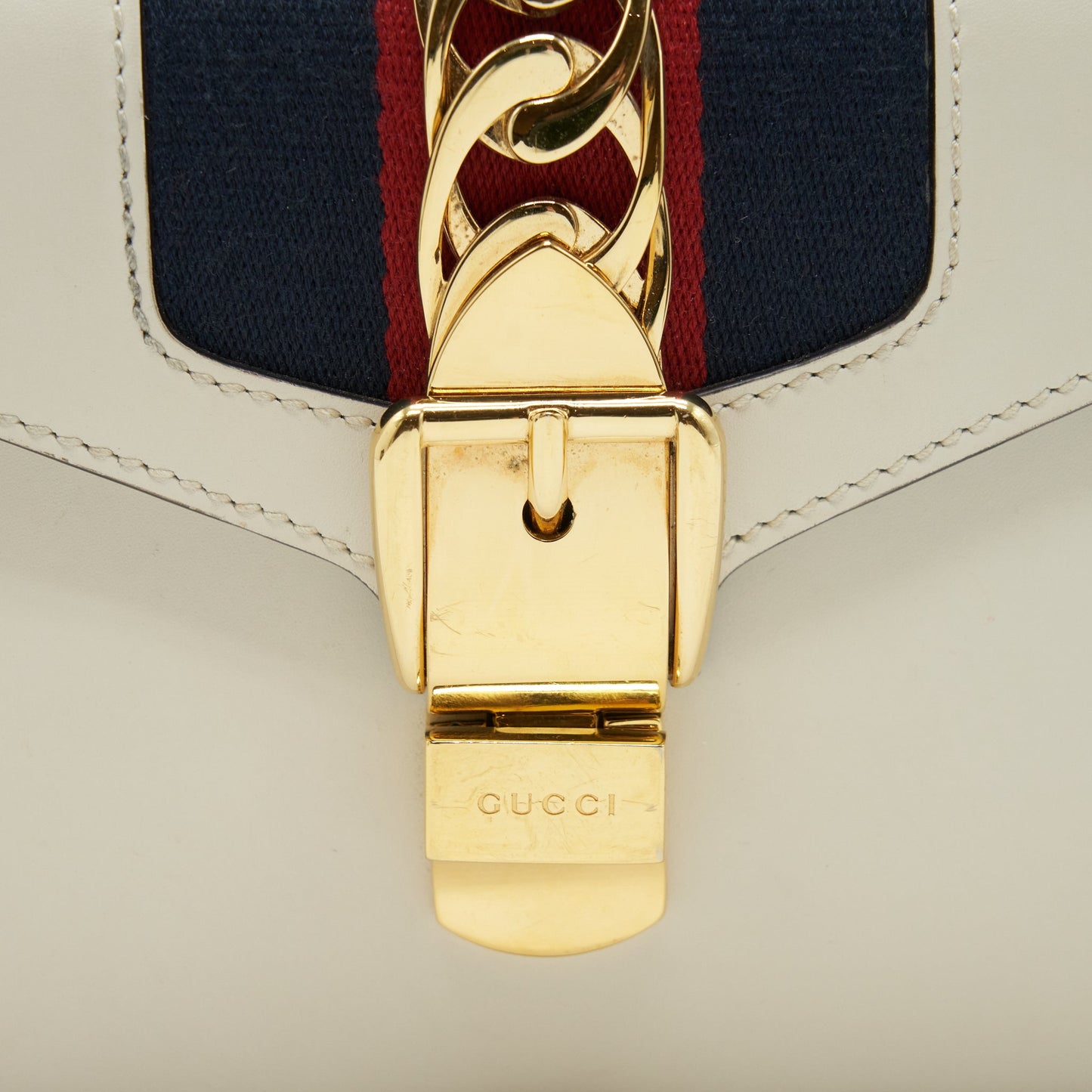Gucci Mini Top Handle Sylvie Bag White