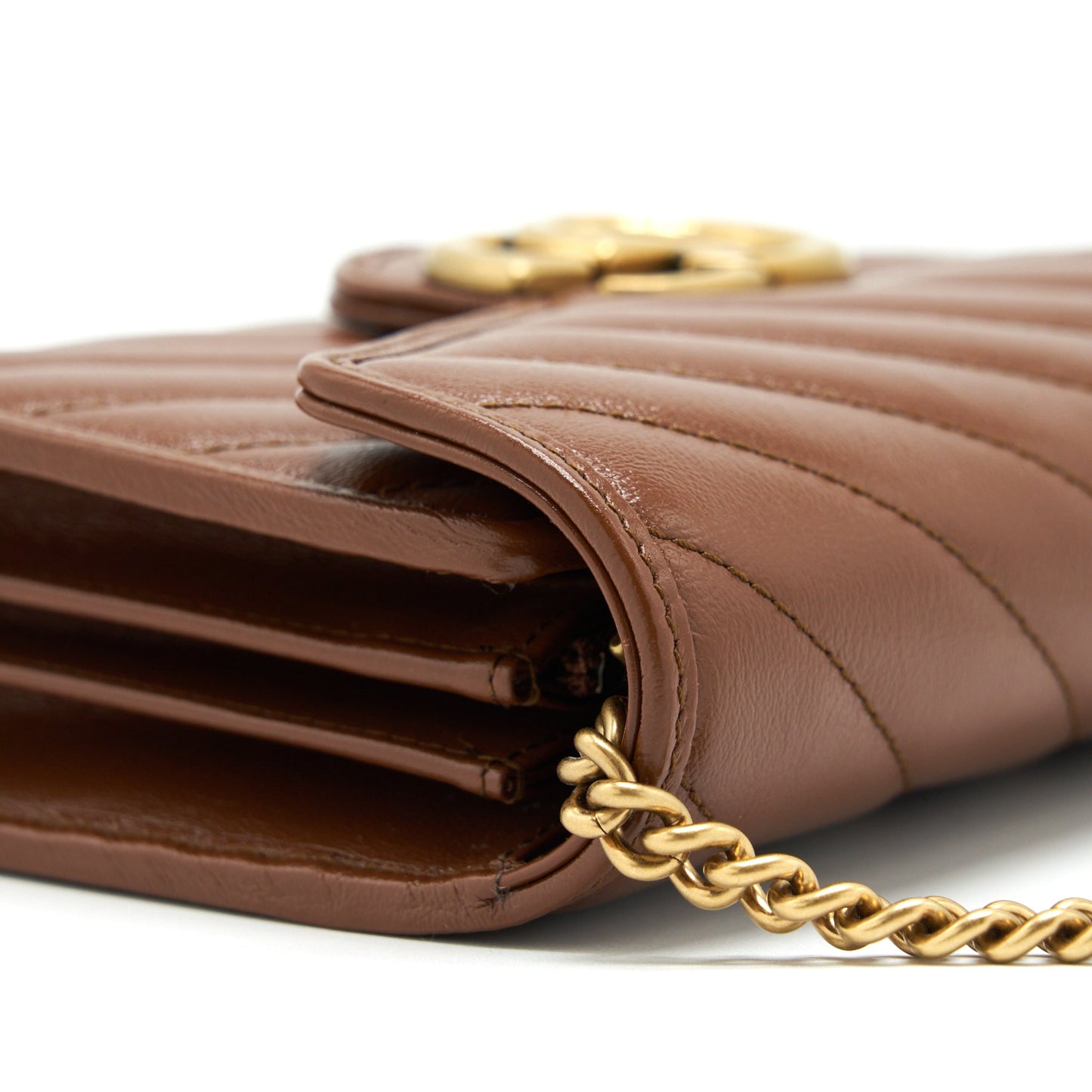 Gucci GG Marmont Matelasse Mini Bag Calfskin Brown