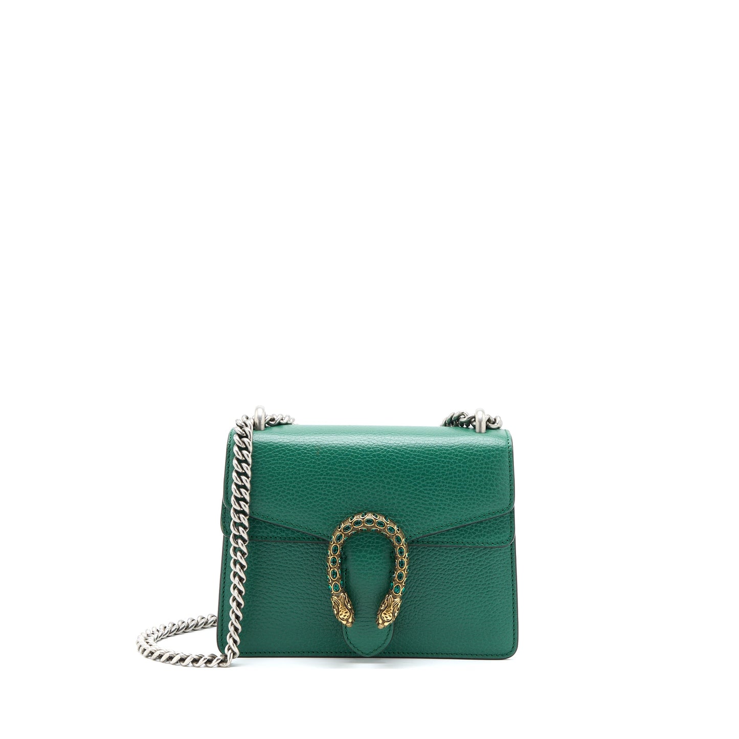 Gucci Dionysus GG Calfskin Green Ruthenium Hardware