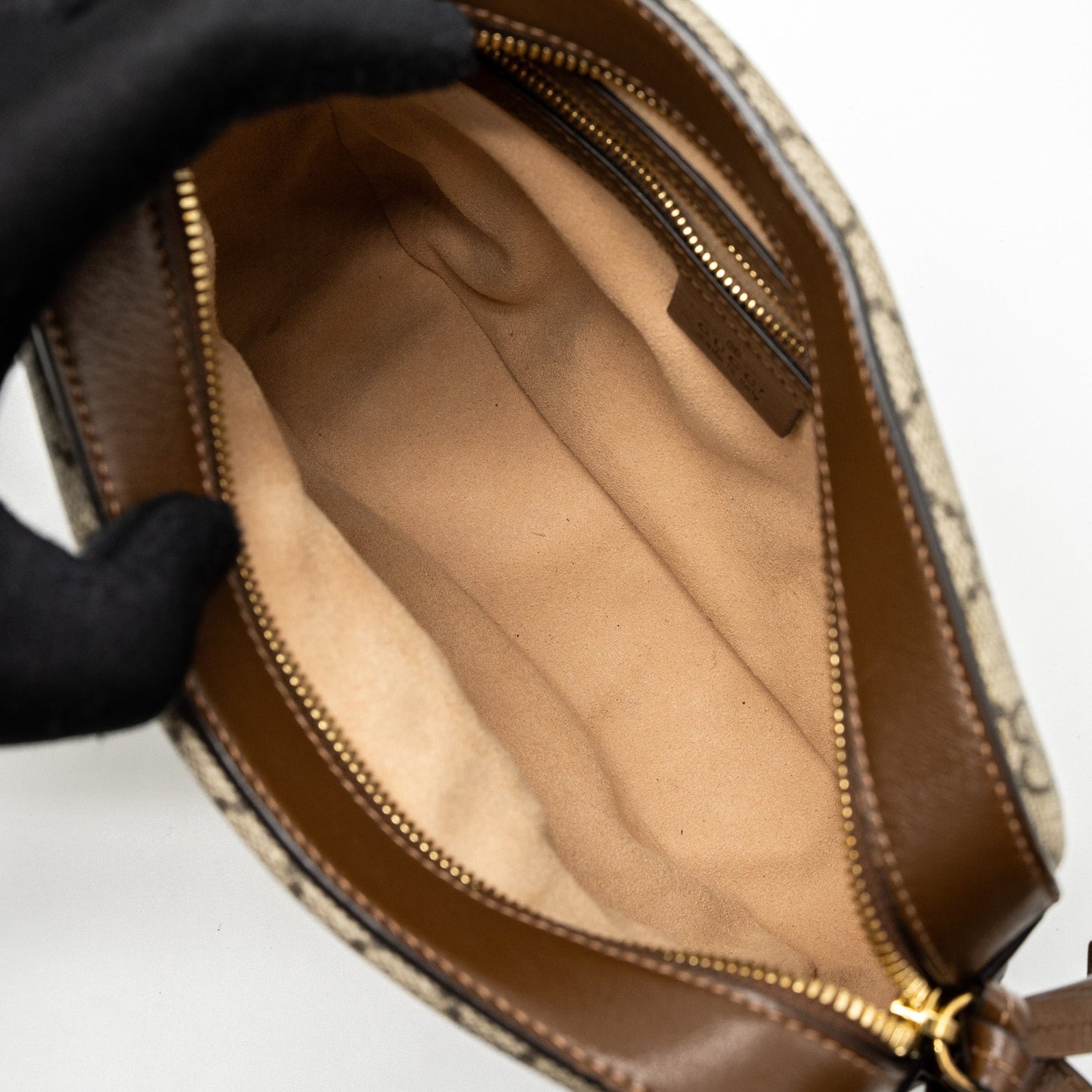 Gucci Small Horsebit 1955 Shoulder Bag GG Supreme Canvas