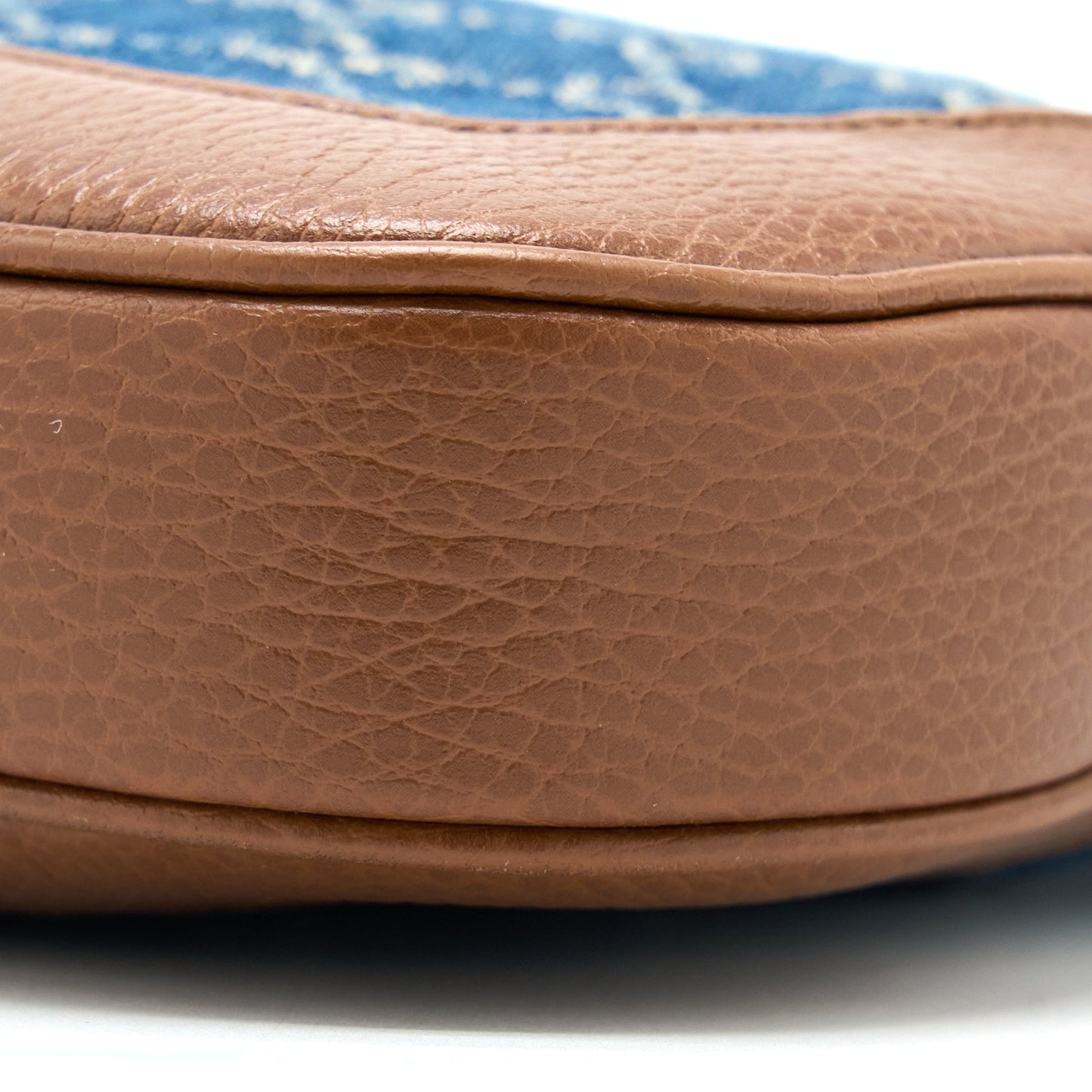 Gucci Jackie 1961 Small Shoulder Bag Denim/Leather Blue/Brown
