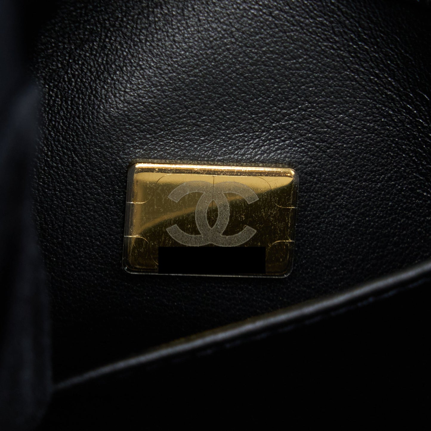 Chanel 22K Coco First Flap Bag Grained Calfskin Black (Microchip)