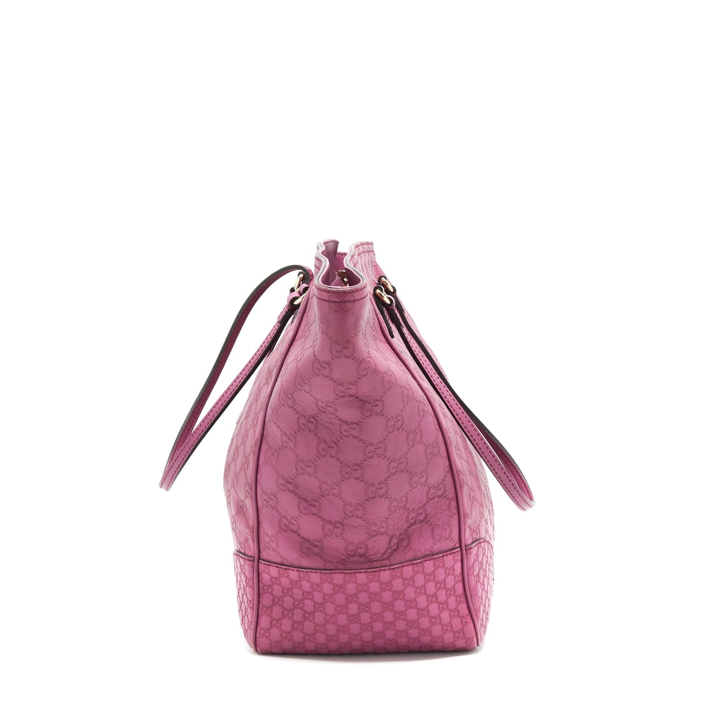 Gucci leather shopping Tote Bag raspberry Pink