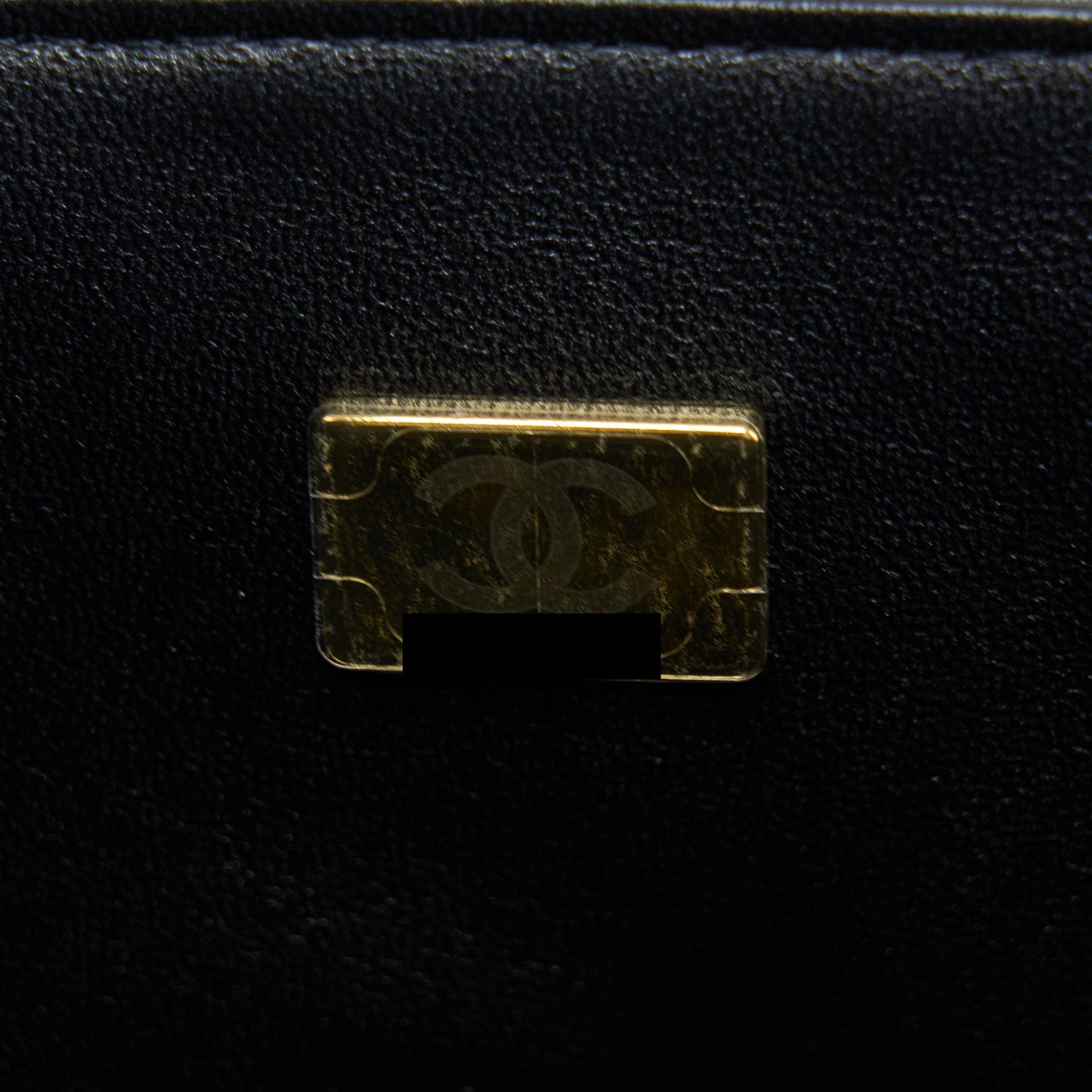 Chanel 22A Top Handle Mini Rectangular Flap Bag Lambskin Black (Microchip)