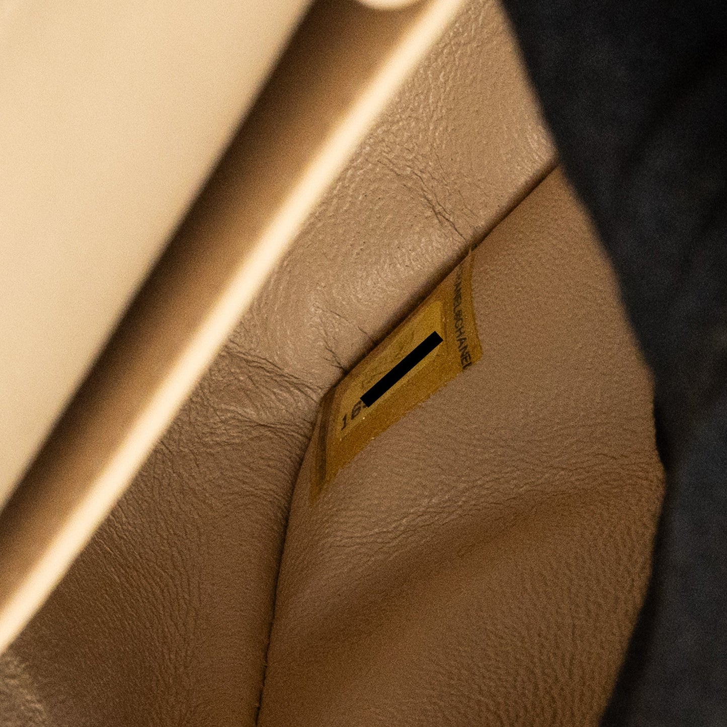 Chanel Medium Classic Double Flat Bag Lambskin Beige