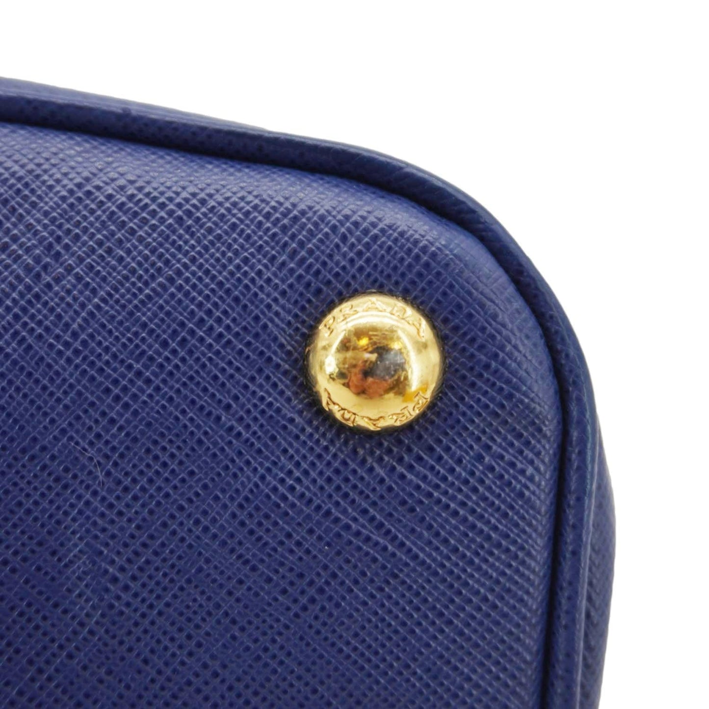 PRADA Galleria Double-Zip Large Saffiano Lux Leather Tote Bag Blue