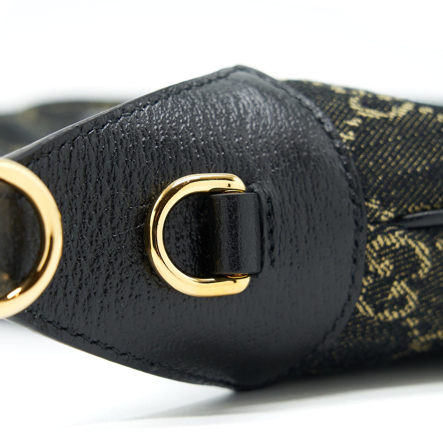 Gucci Jackie 1961 Small Shoulder Bag Denim/Leather Black