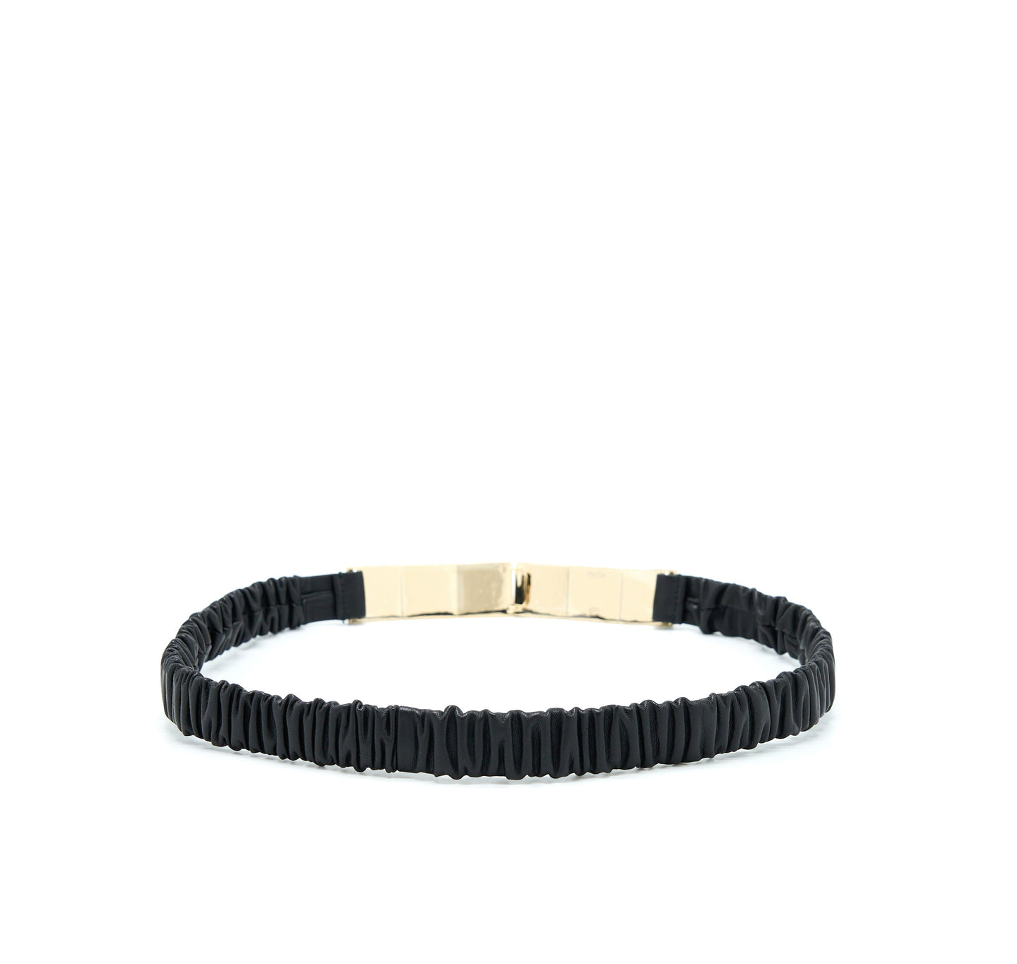 Chanel Belt Lambskin, Metal & Resin Black & White L