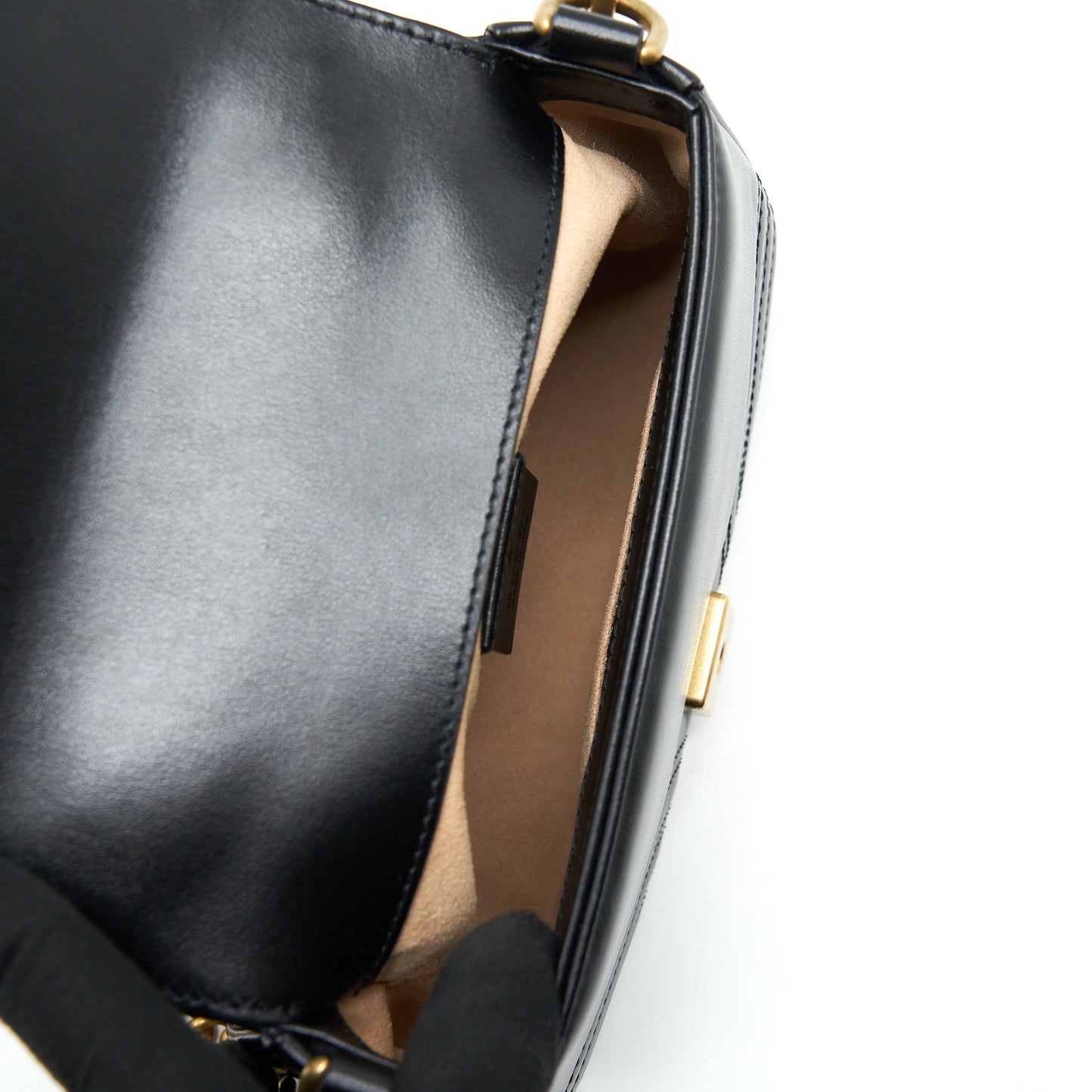 Gucci GG Marmont Mini Top Handle Bag Calfskin Black