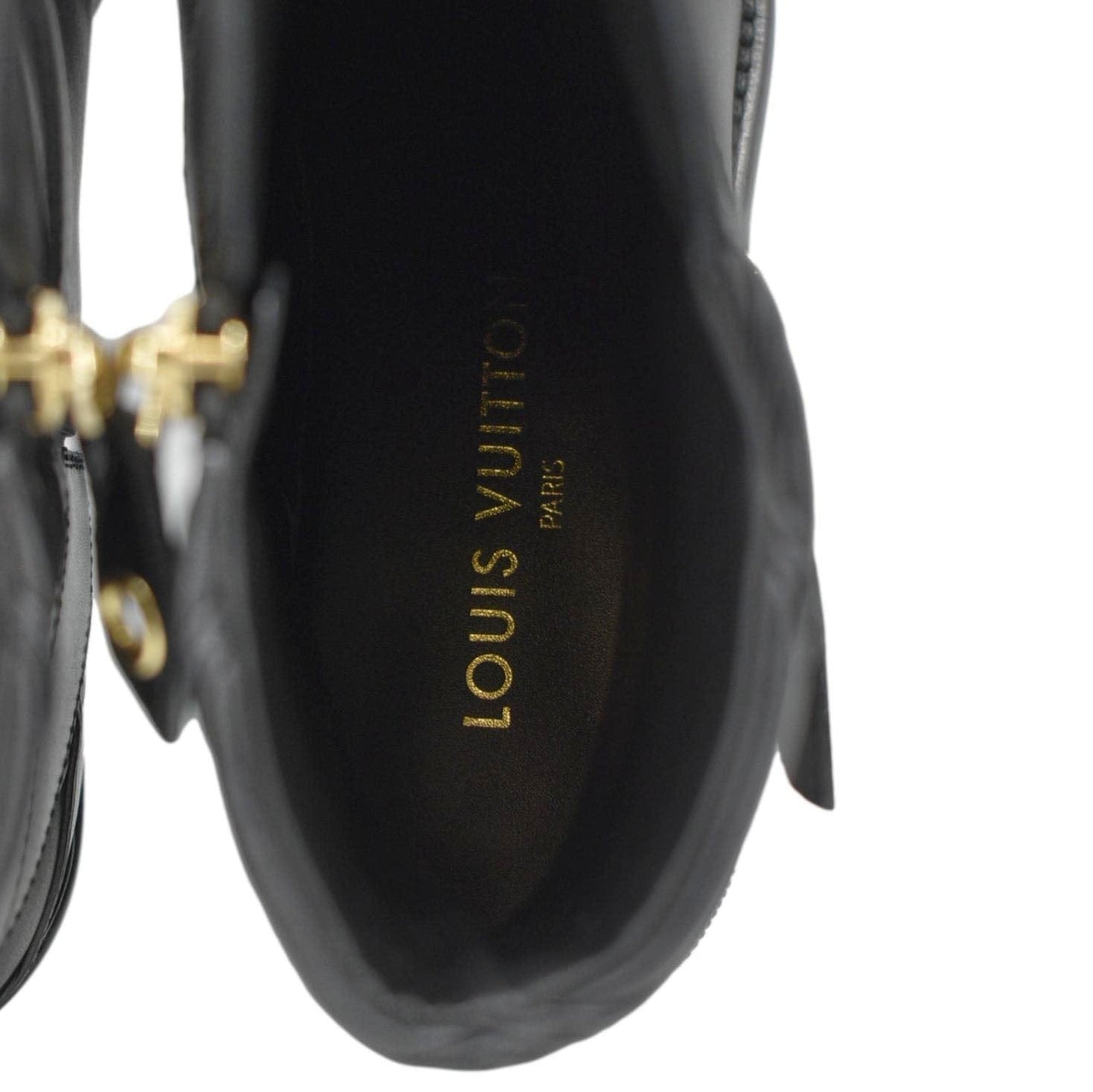 LOUIS VUITTON Westside Leather Ankle Boot Black 41