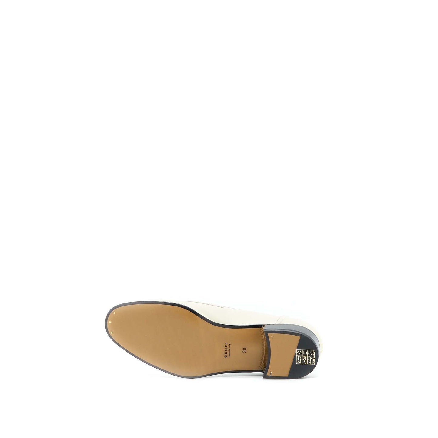 Gucci Size 38 Women�s Loafer with Horsebit Calfskin White