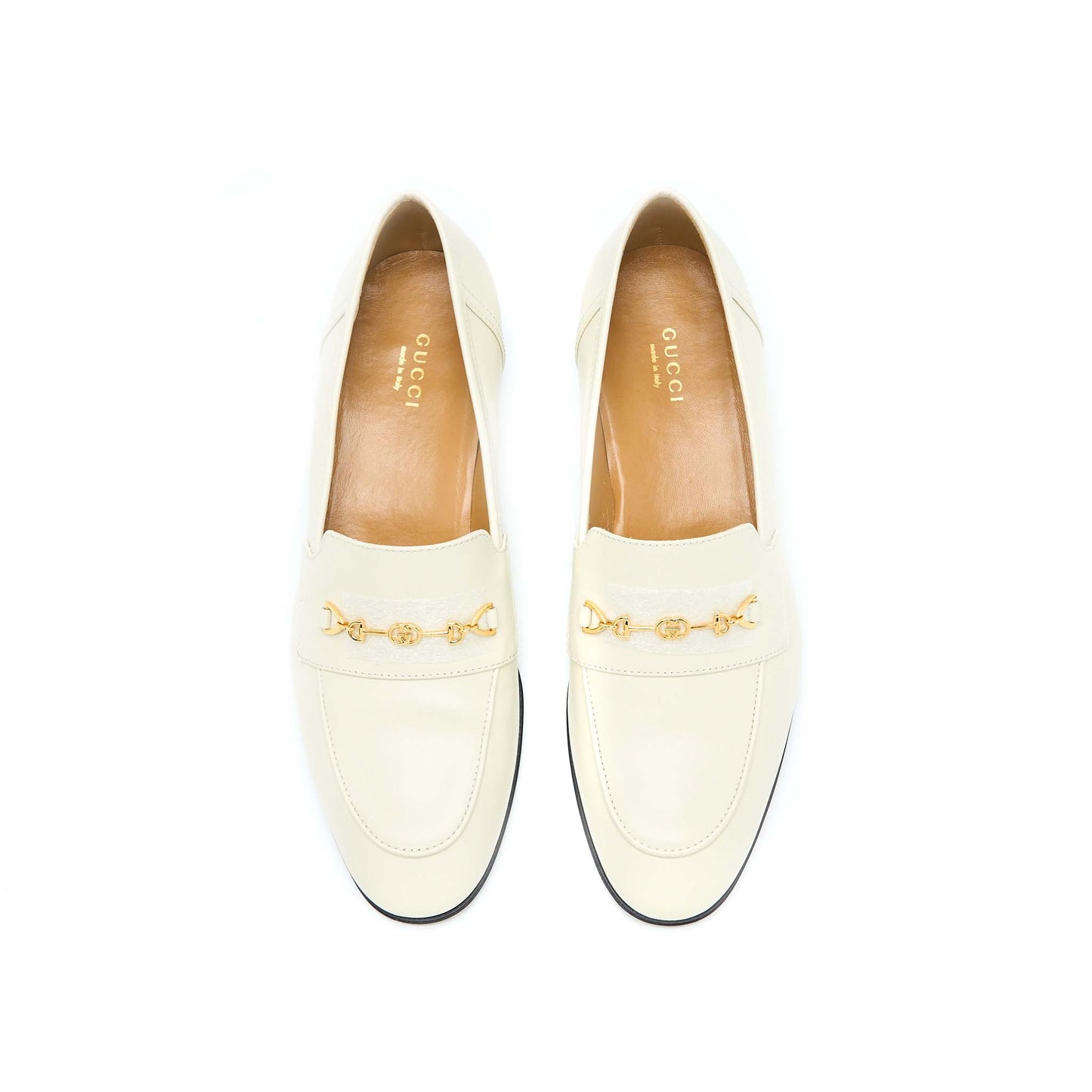 Gucci Size 38 Women�s Loafer with Horsebit Calfskin White