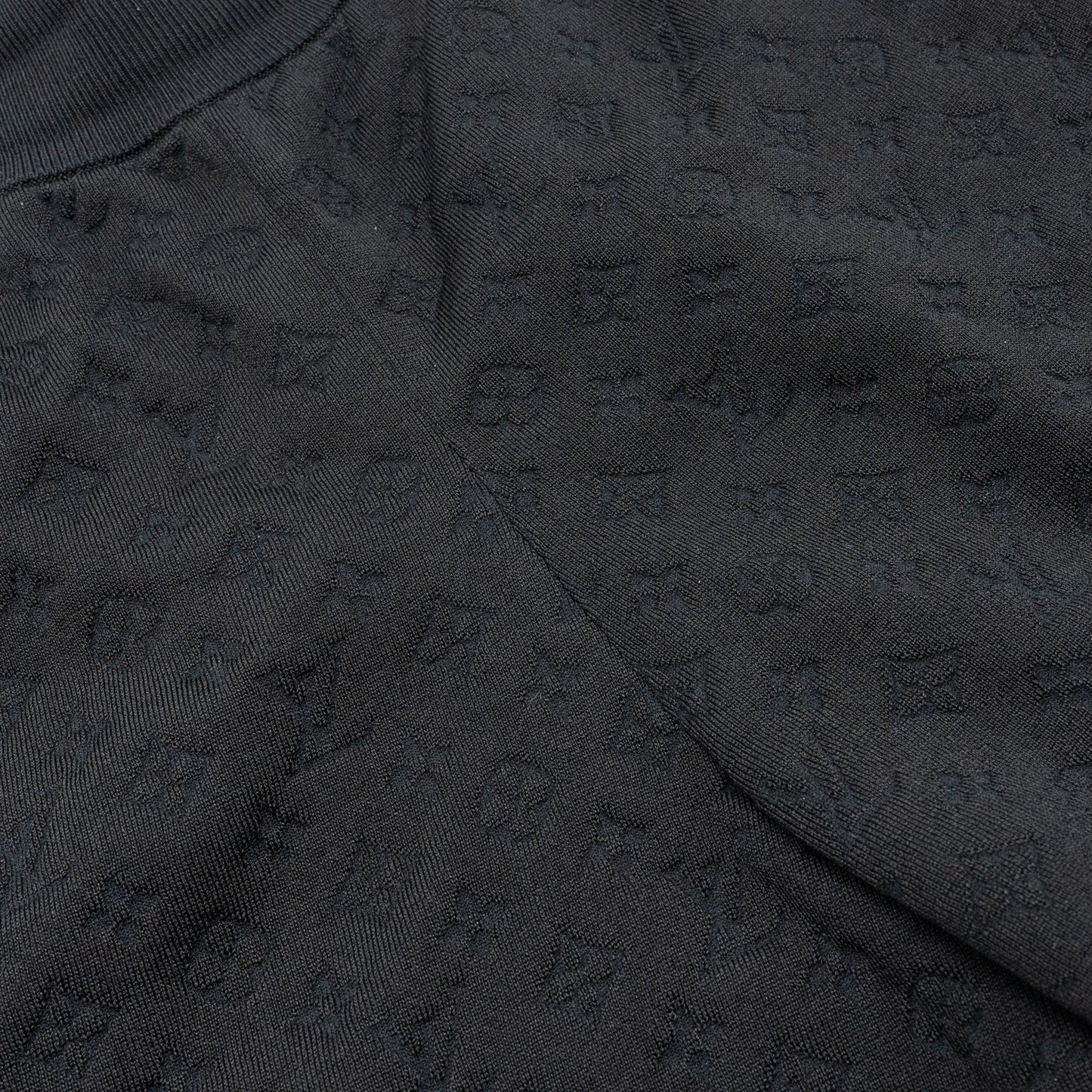 Louis Vuitton size XS Sporty Tank Top and shorts suit Embossed Monogram silk/polyamide black /red