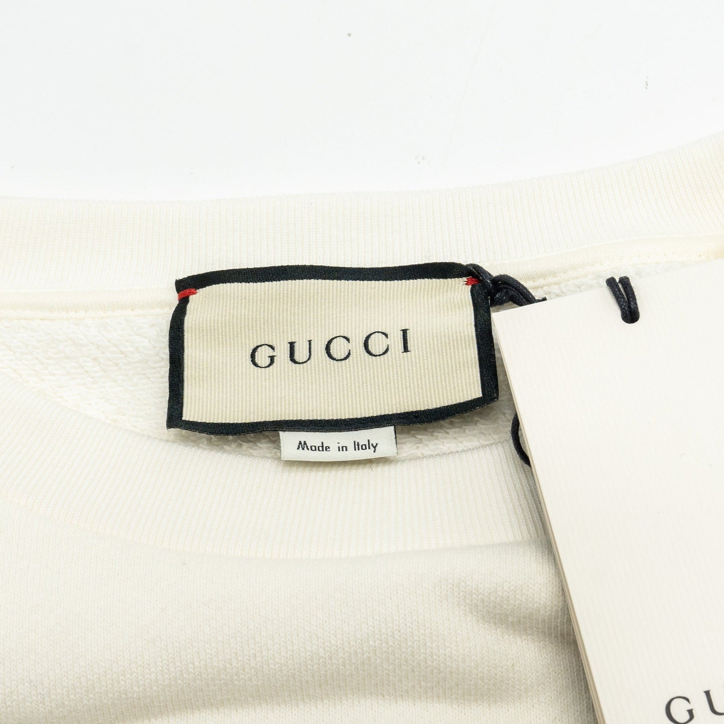 Gucci Size S Beverly Hills Cherry Printed Sweatshirt Cotton White/Red/Green