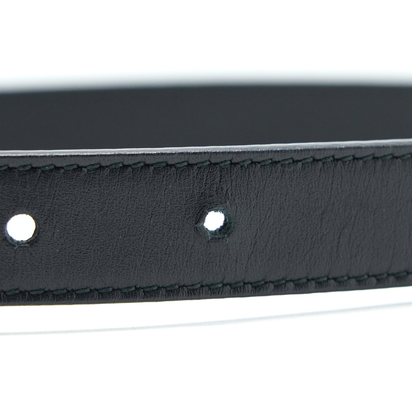 Gucci GG buckle Belt Calfskin Black Brushed