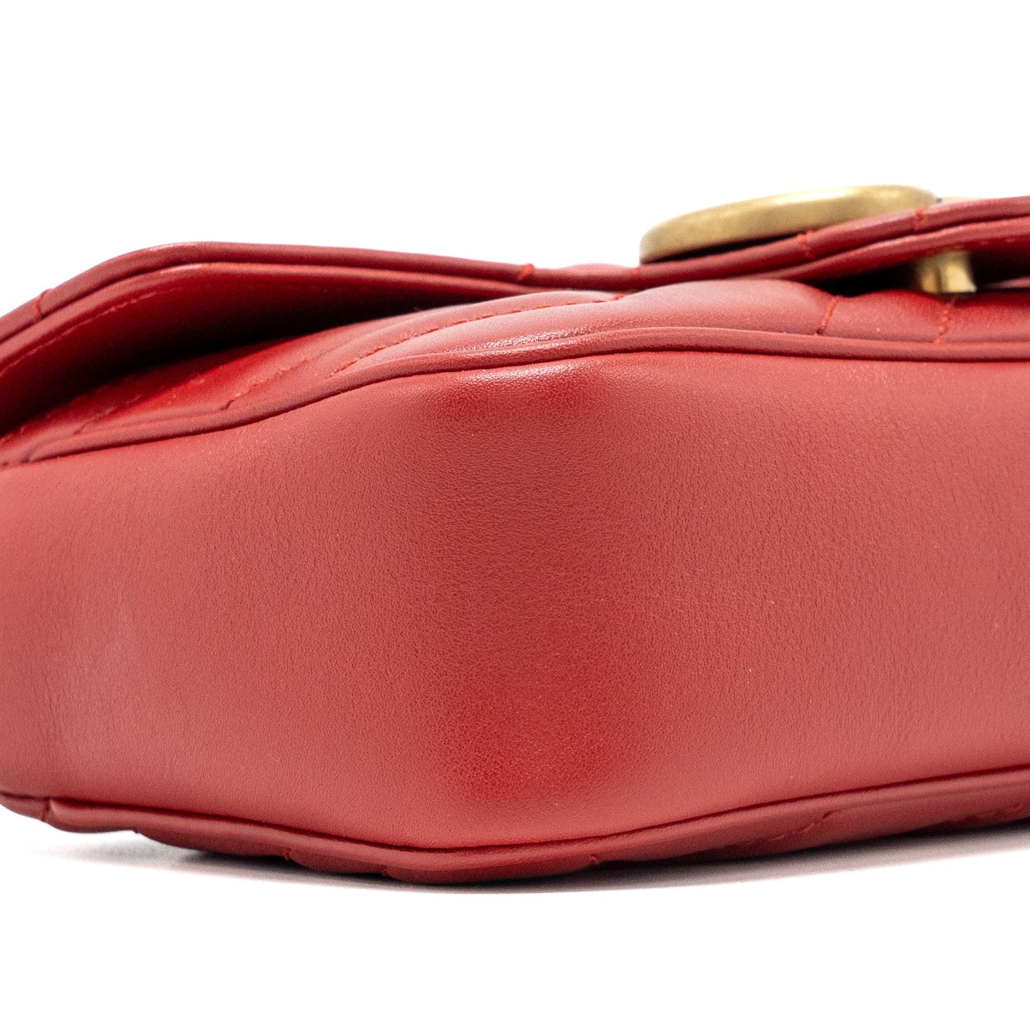 Gucci Super Mini gg Marmont calfskin Red