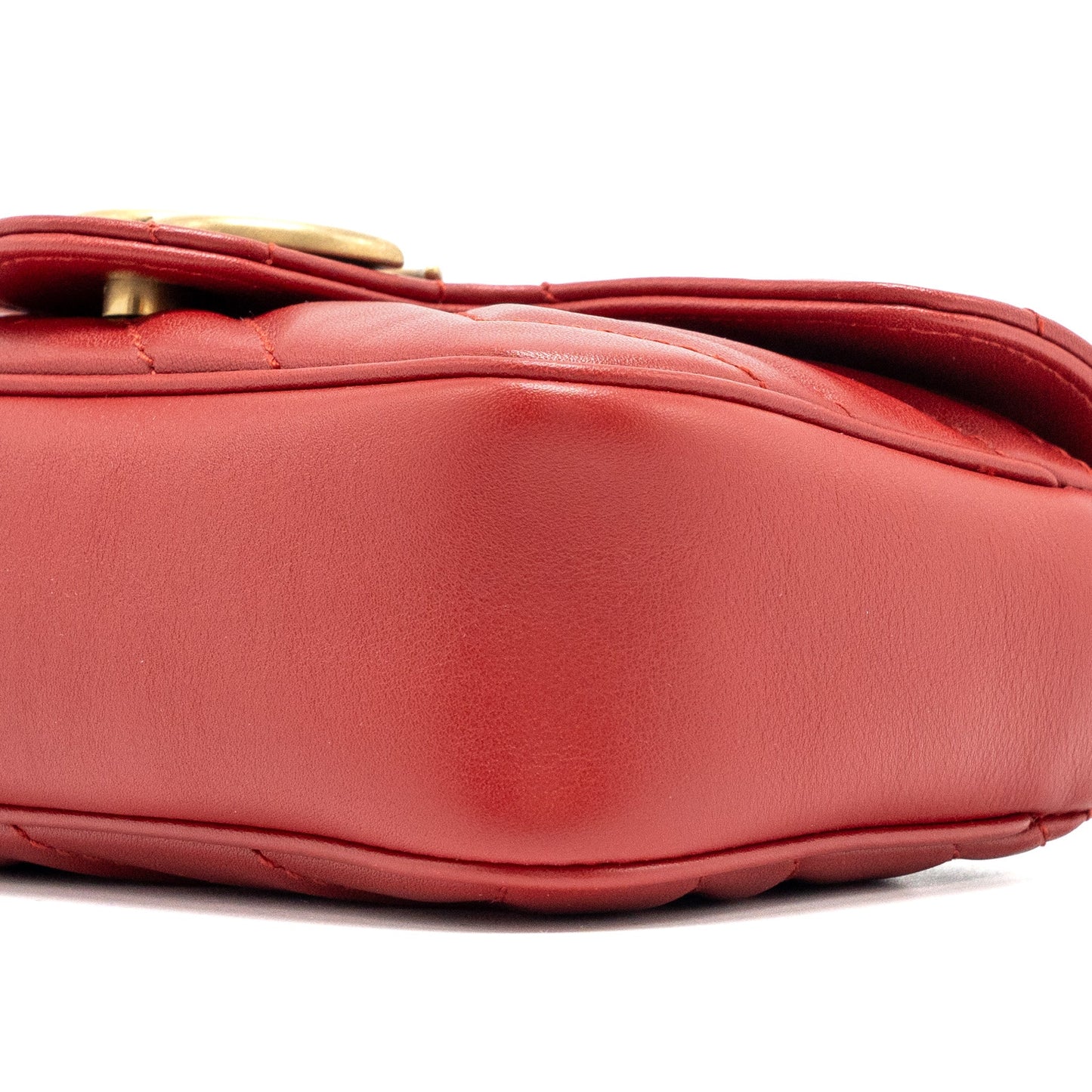 Gucci Super Mini gg Marmont calfskin Red