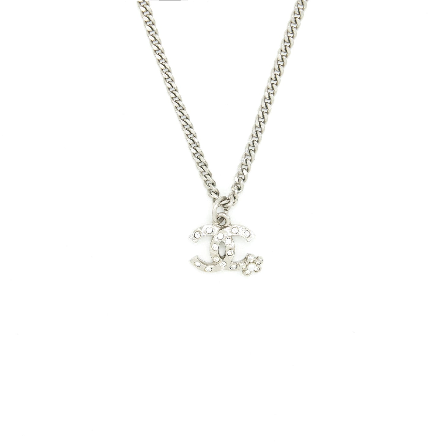 Chanel mini CC logo necklace