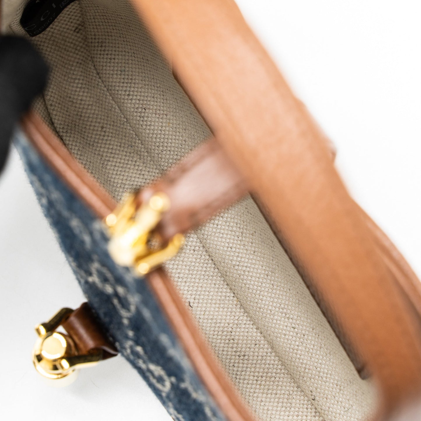 Gucci Mini 1961 Jackie Bag Denim Blue/Brown