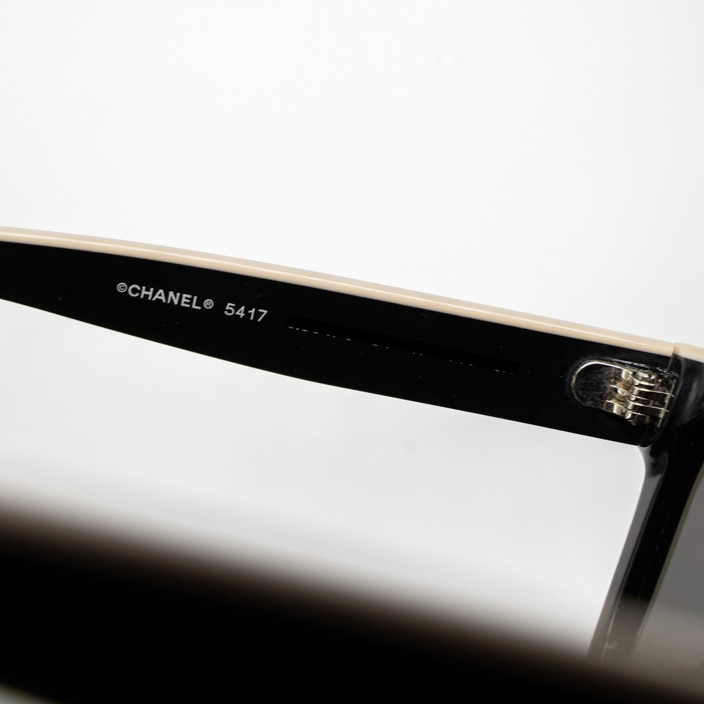 Chanel 5417 Square Sunglasses Black/Beige
