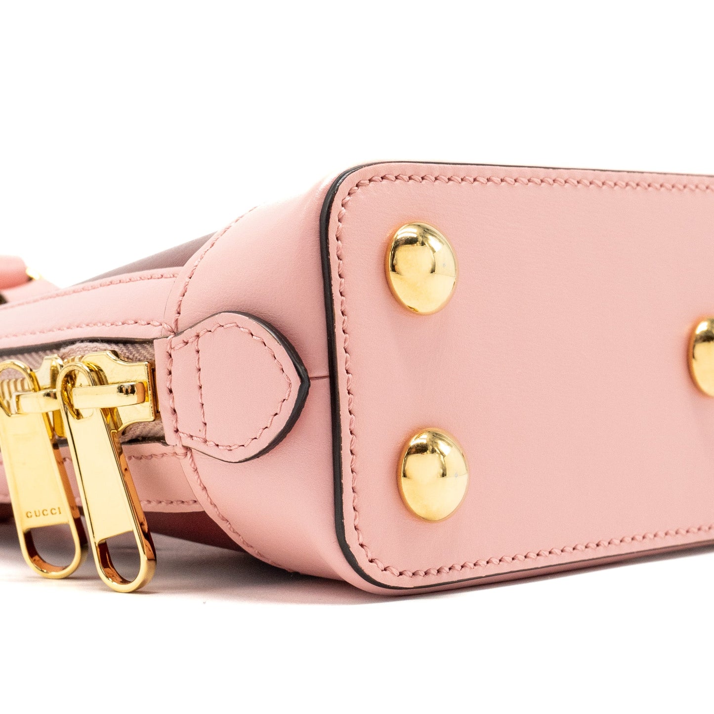 Gucci Horsebit 1955 mini top handle bag calfskin multicolour pink