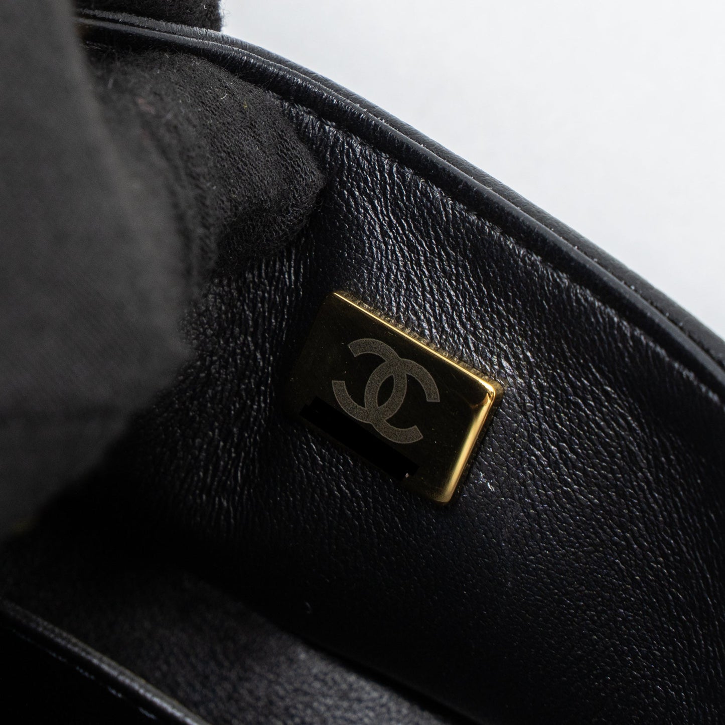 Chanel Super Mini Boy Bag Caviar Black Brushed (Microchip)
