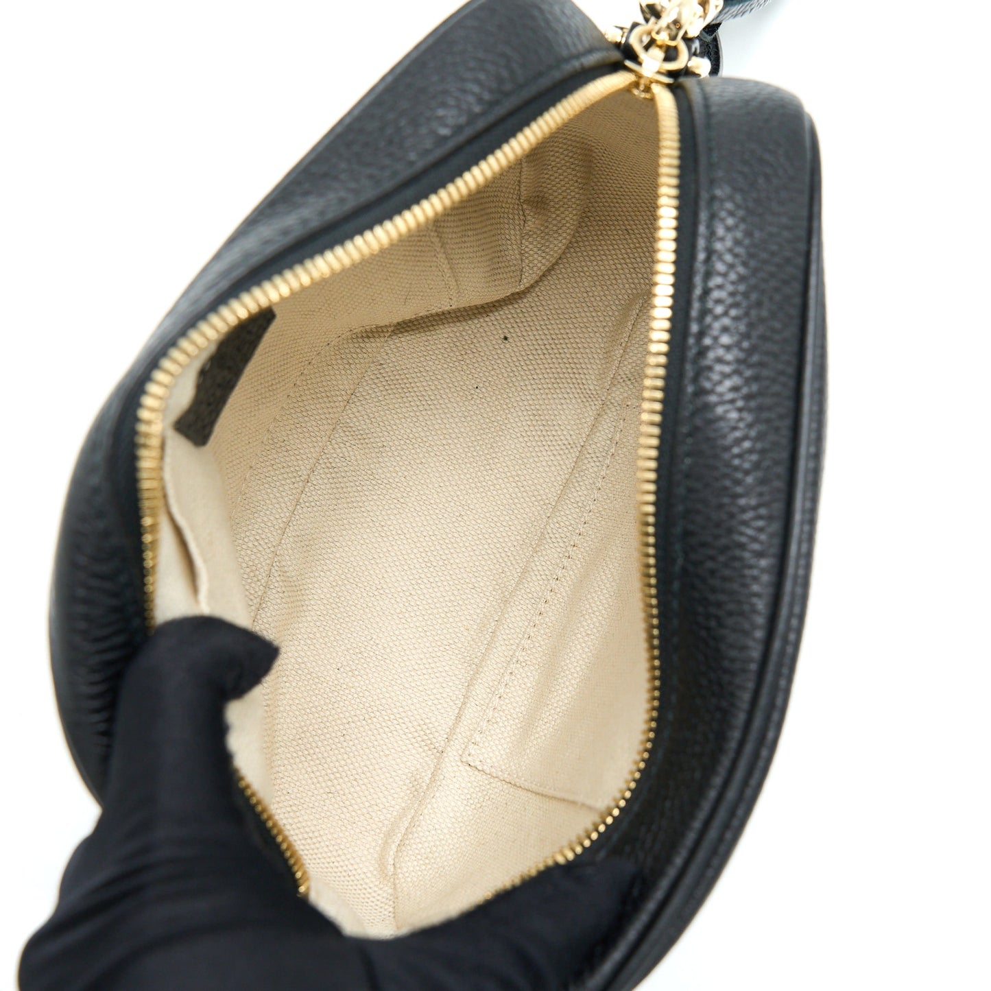 Gucci Soho Camera Disco Bag Calfskin Black