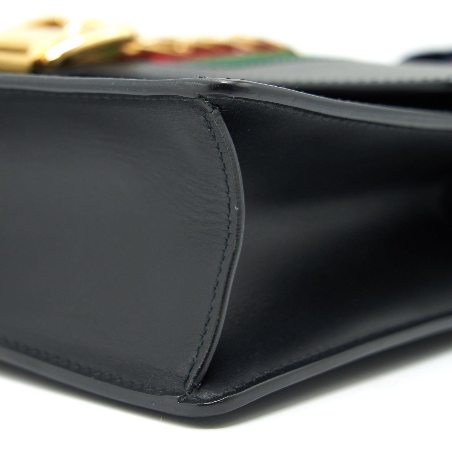GUCCI SYLVIA SMALL LEATHER BAG BLACK