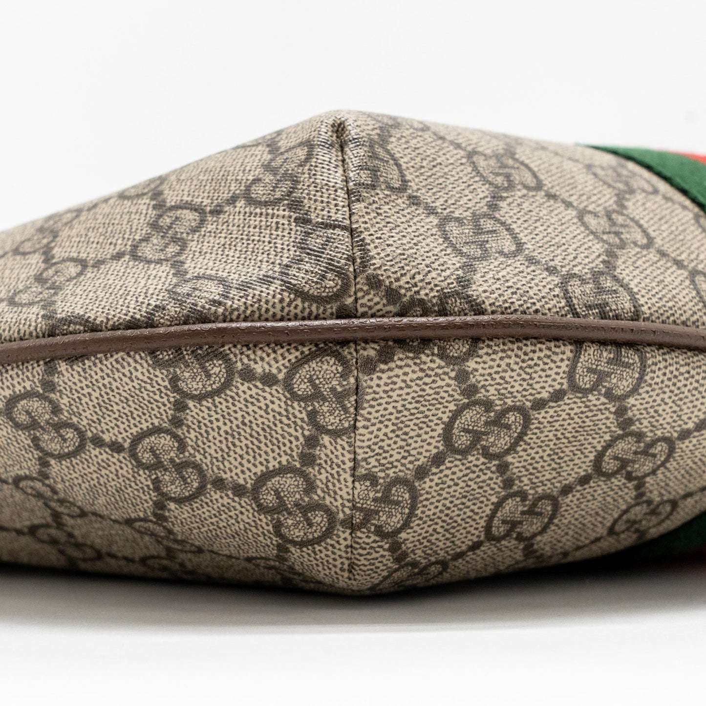 Gucci Small Ophidia Half Moon Crossbody Hobo Bag GG Supreme Canvas