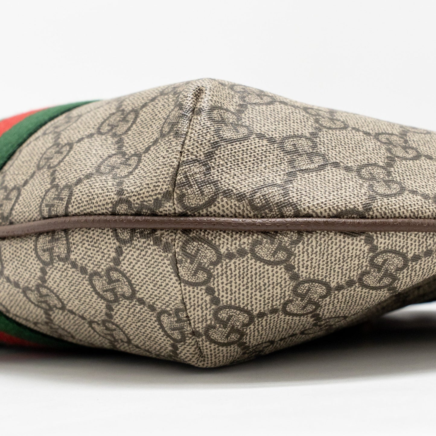 Gucci Small Ophidia Half Moon Crossbody Hobo Bag GG Supreme Canvas