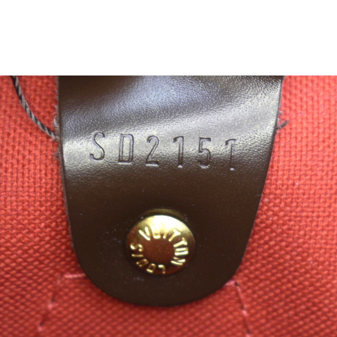 LOUIS VUITTON Speedy 30 Damier Ebene Satchel Bag Brown