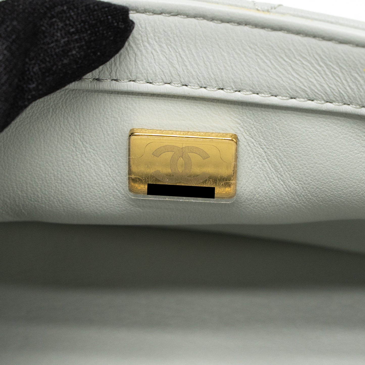 Chanel Pearl Crush Mini Rectangular Lambskin Light Grey Brushed (Microchip)