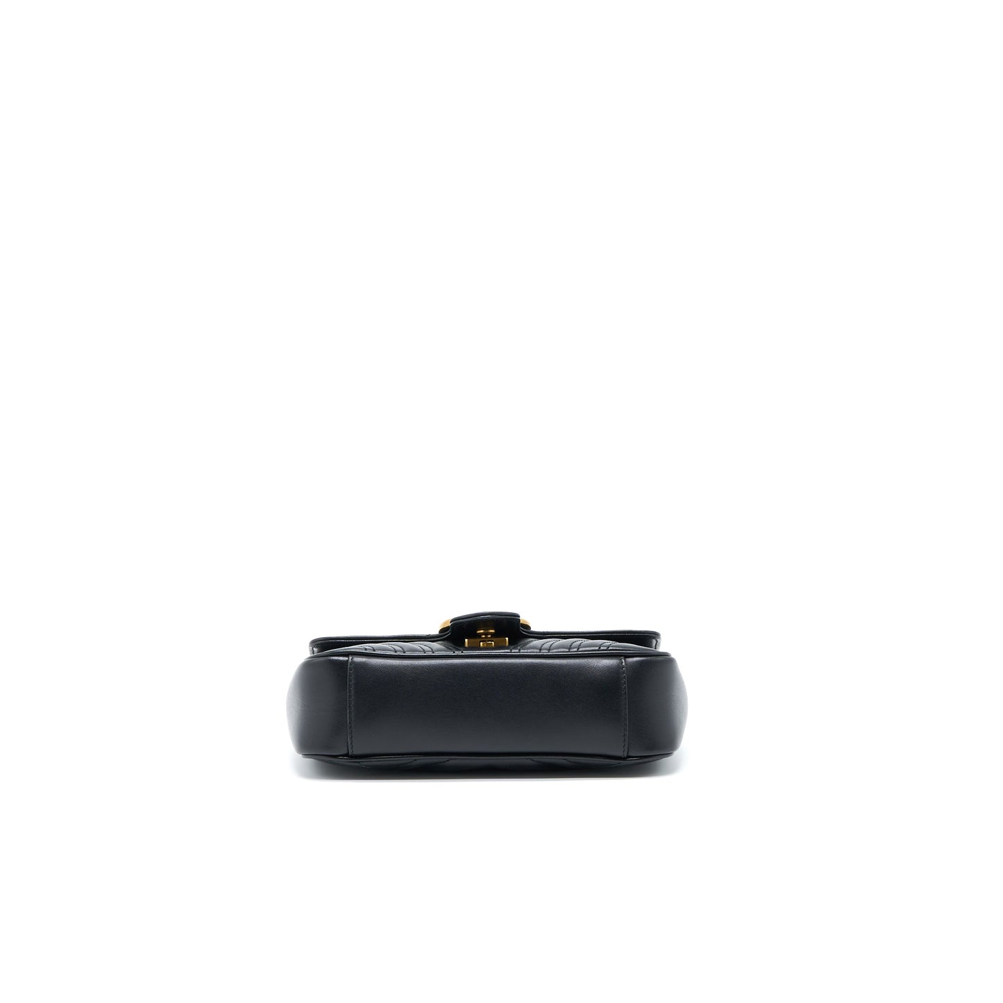 Gucci Small Marmont Shoulder Bag Calfskin Black