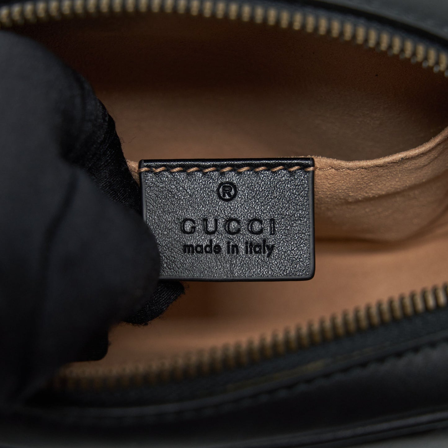 Gucci GG Marmont Matelasse Belt Bag Black