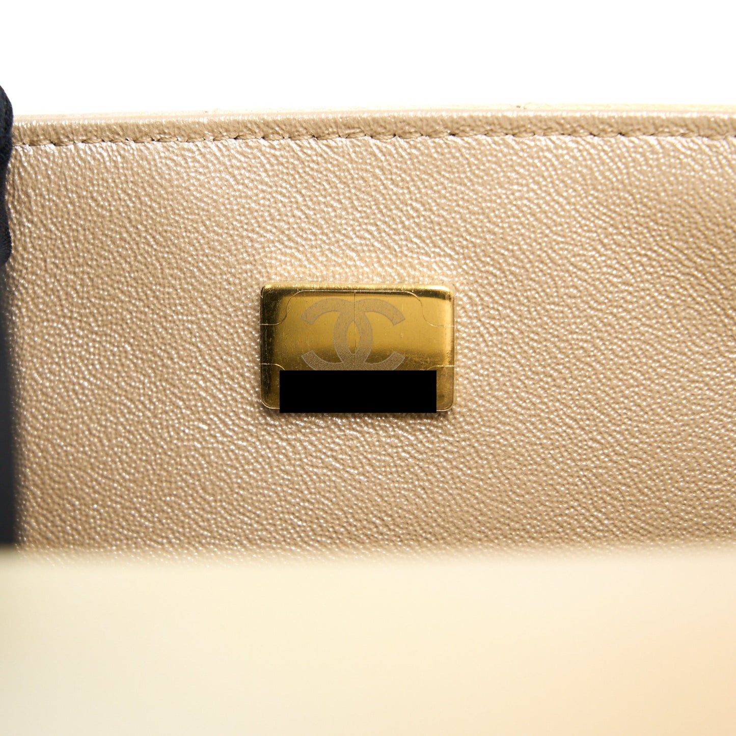 Chanel 22C MIni Rectangular Flag Bag Goatskin Ombre Beige Brushed (Microchip)